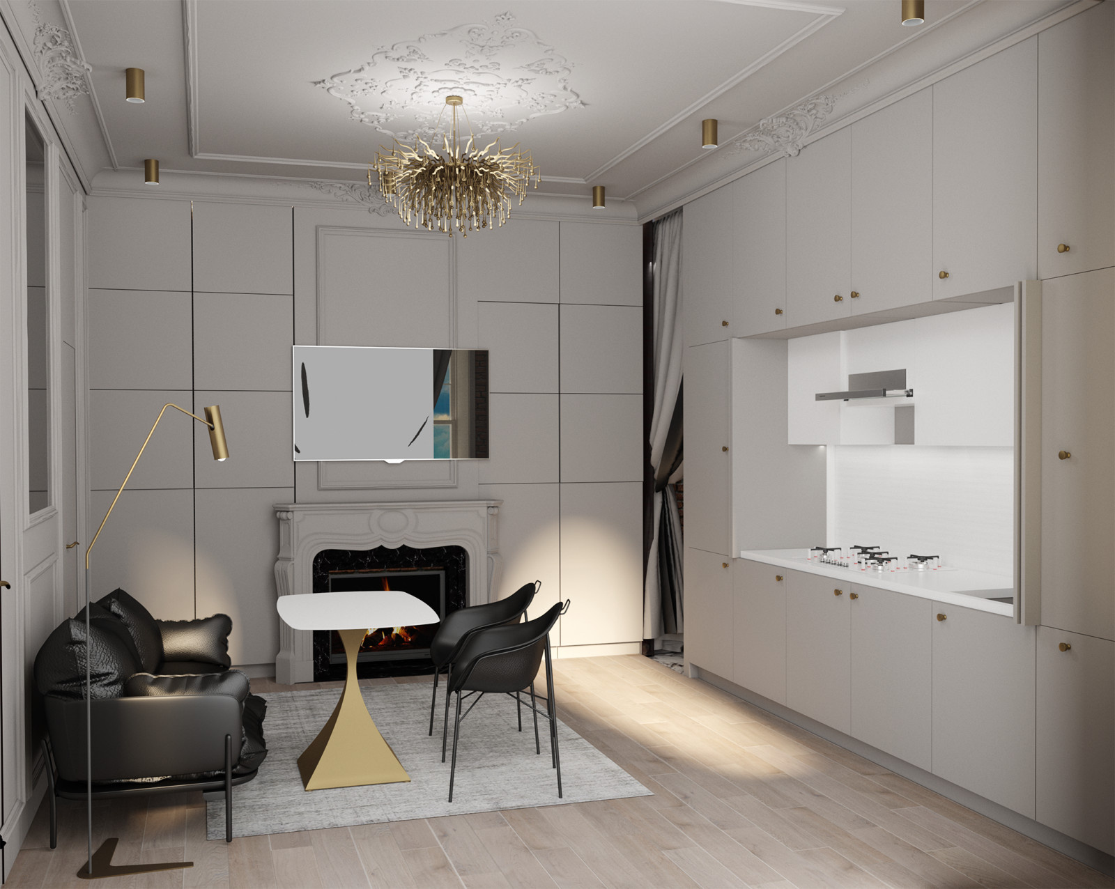 FIREPLACE APARTMENT