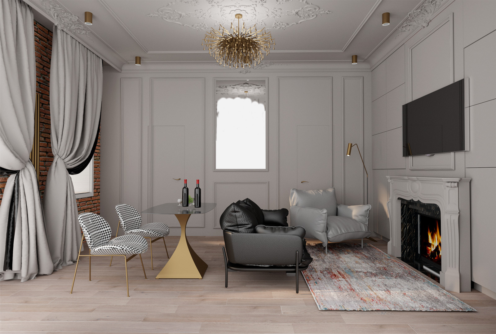 FIREPLACE APARTMENT