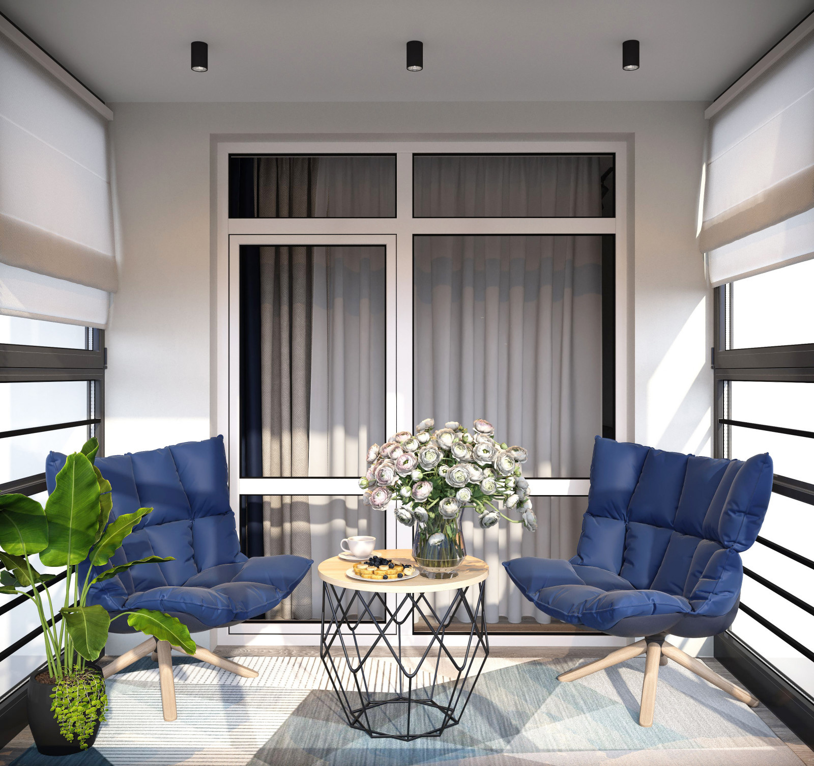 интерьер лоджии