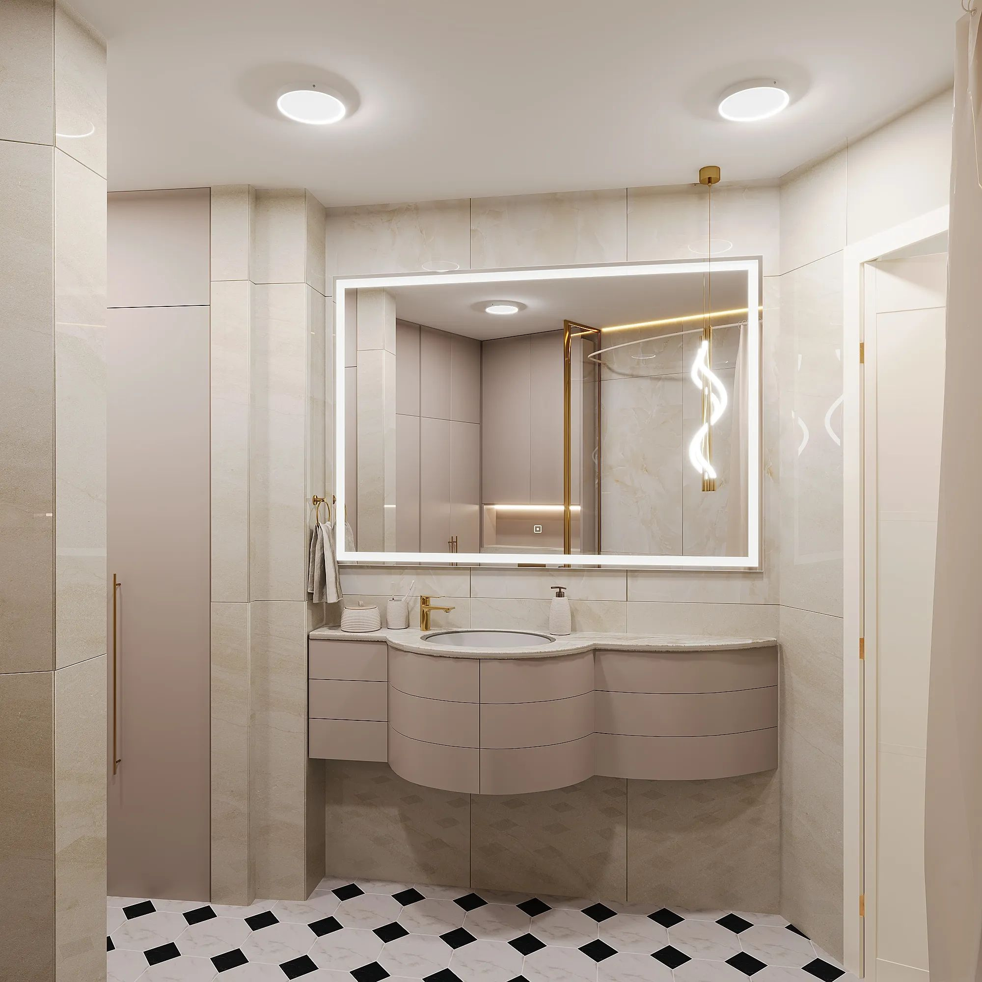 Обложка проекта: Дизайн санузла