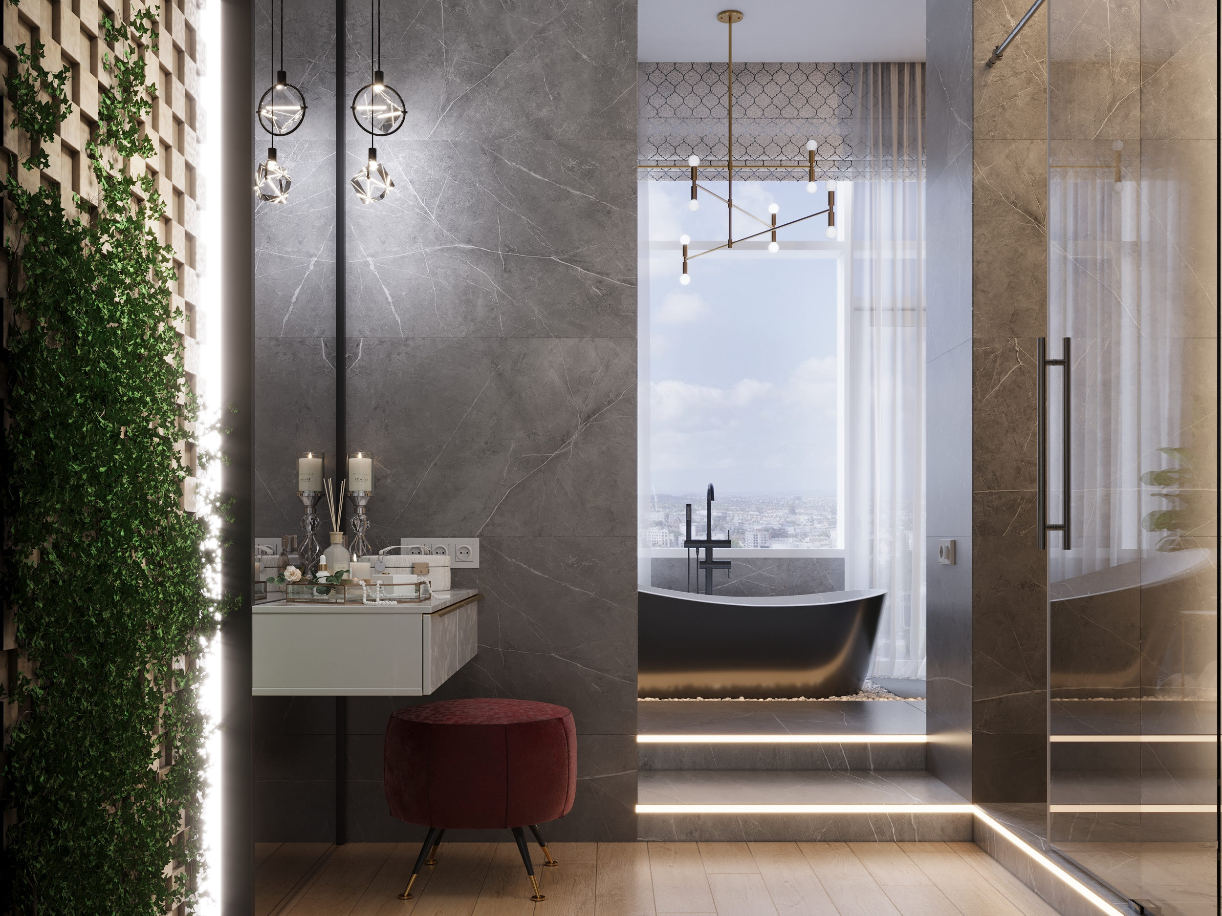 Обложка проекта: Визуализация санузла в апартаментах