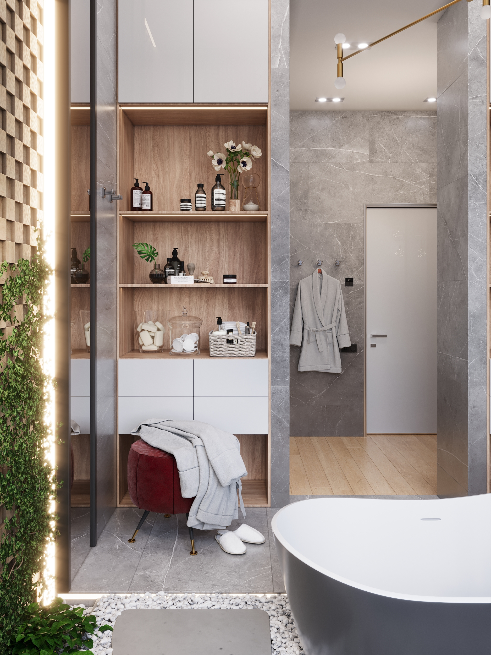 Визуализация санузла в апартаментах