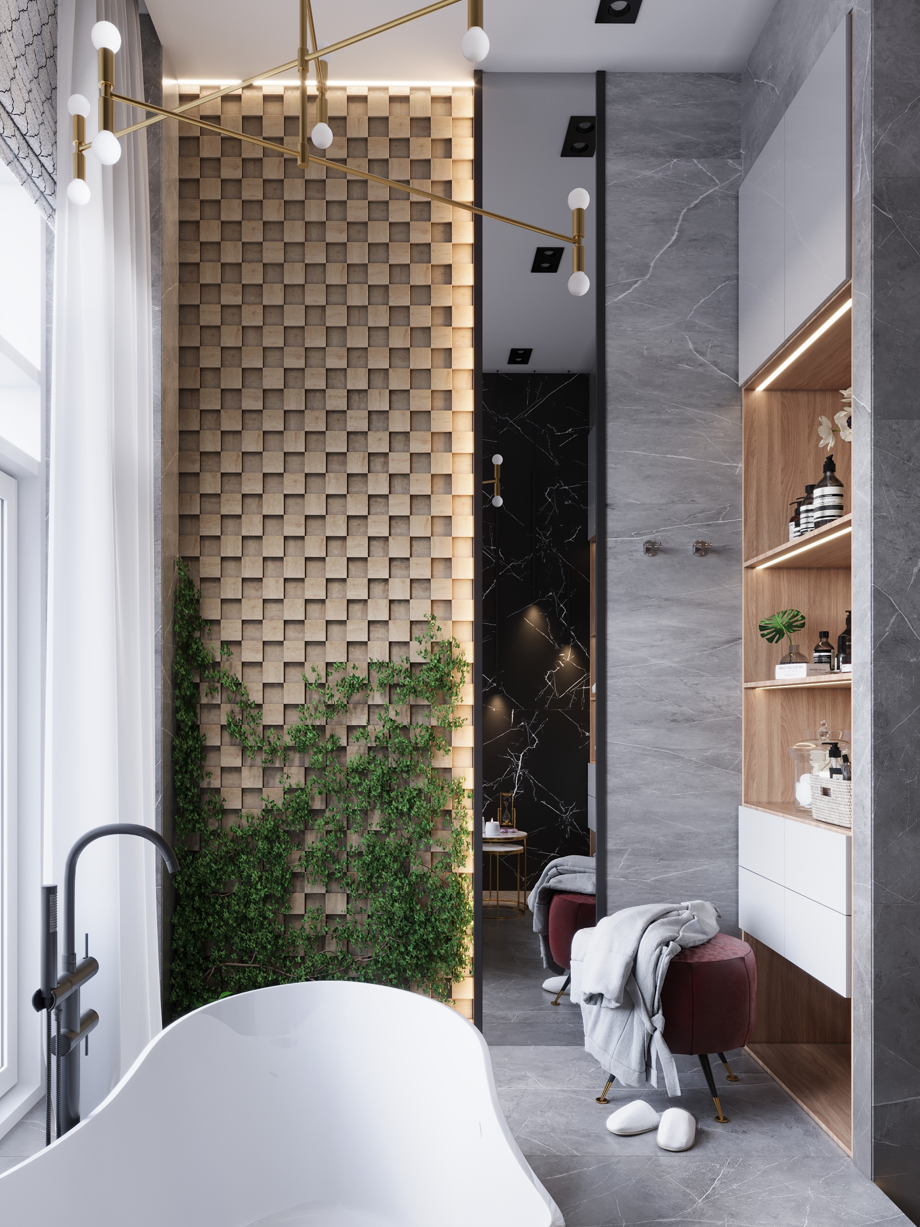 Визуализация санузла в апартаментах