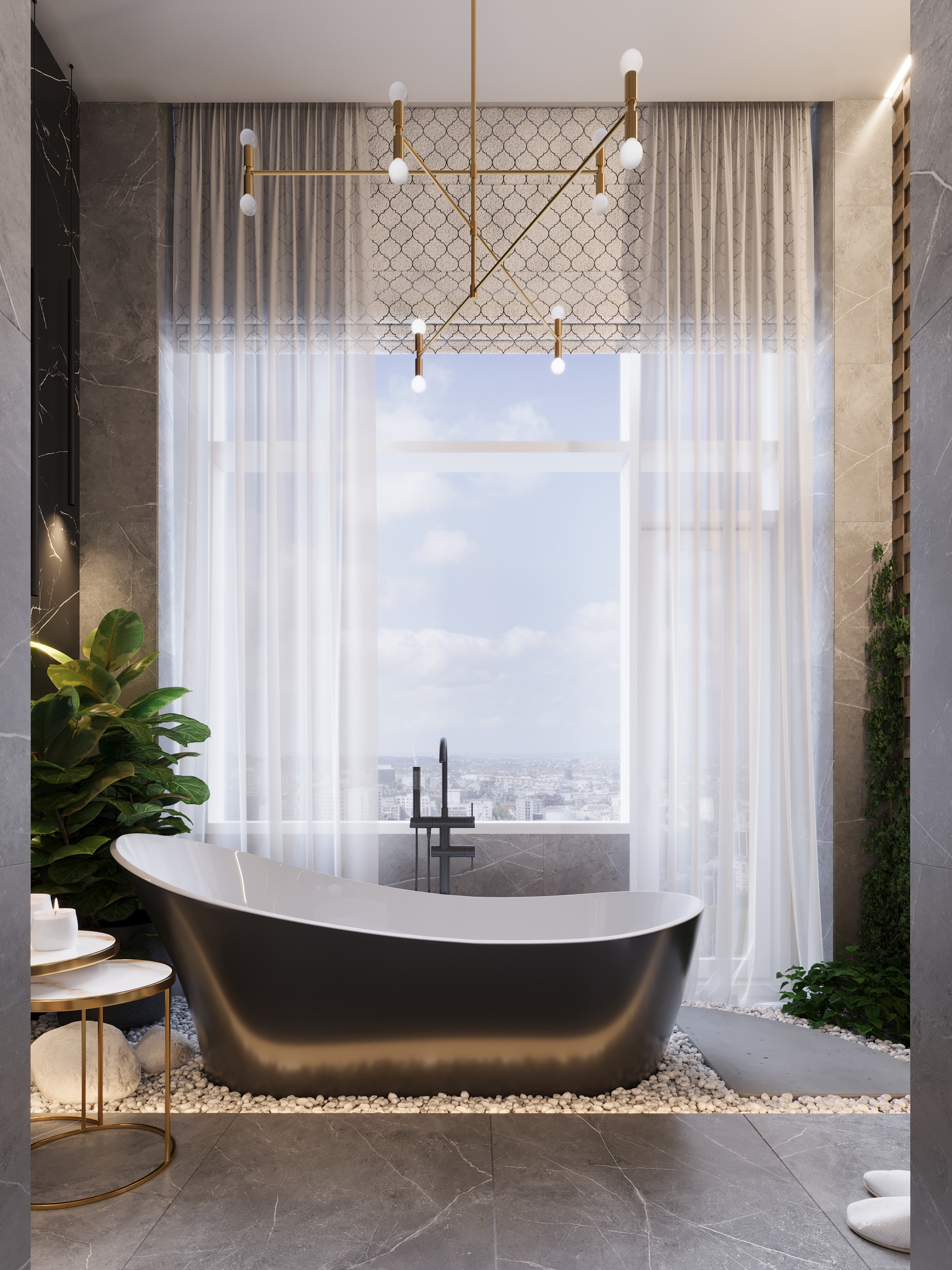 Визуализация санузла в апартаментах