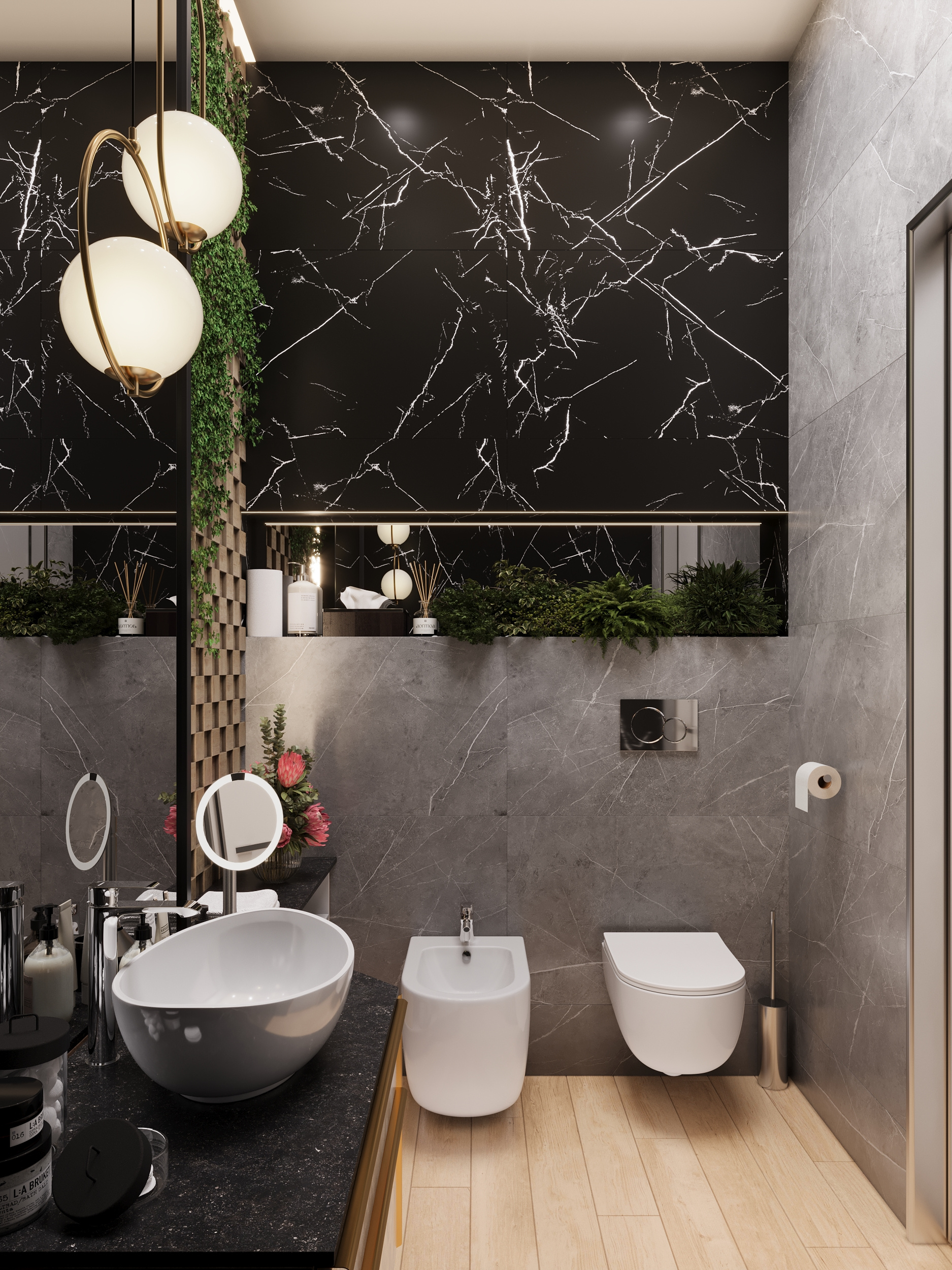 Визуализация санузла в апартаментах