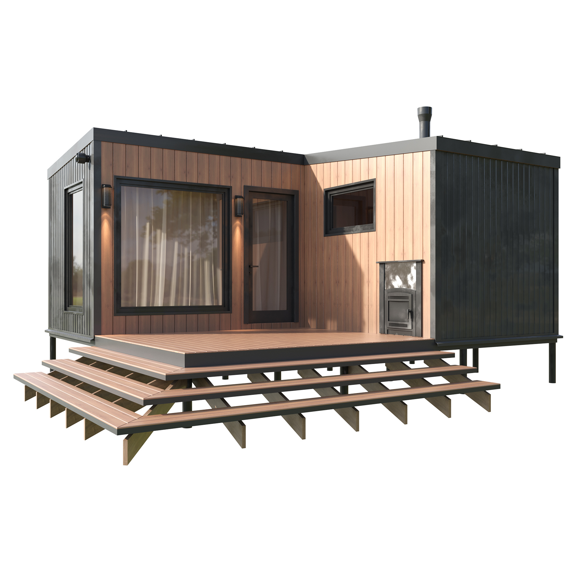 Экстерьерные визуализации модульных домов