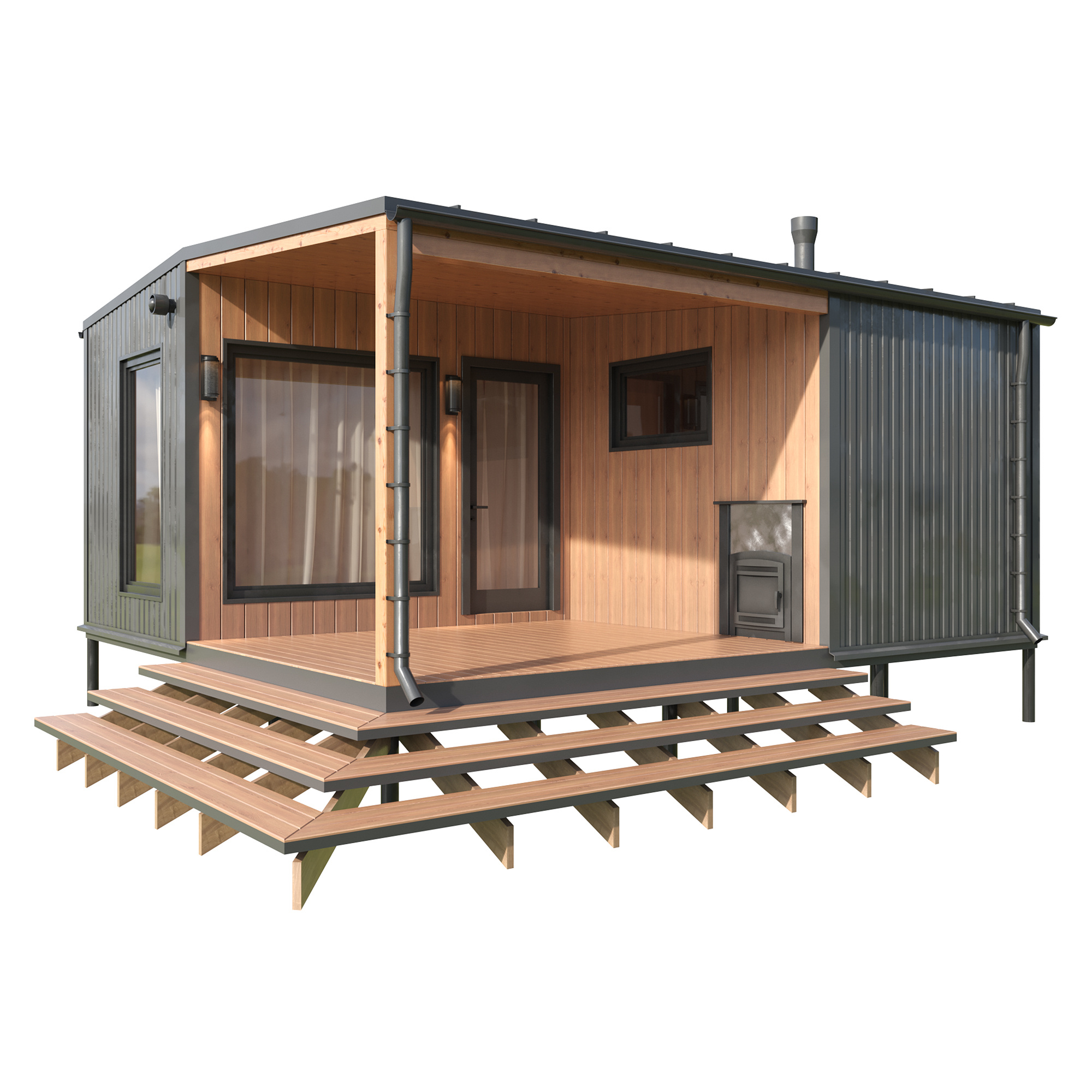 Экстерьерные визуализации модульных домов