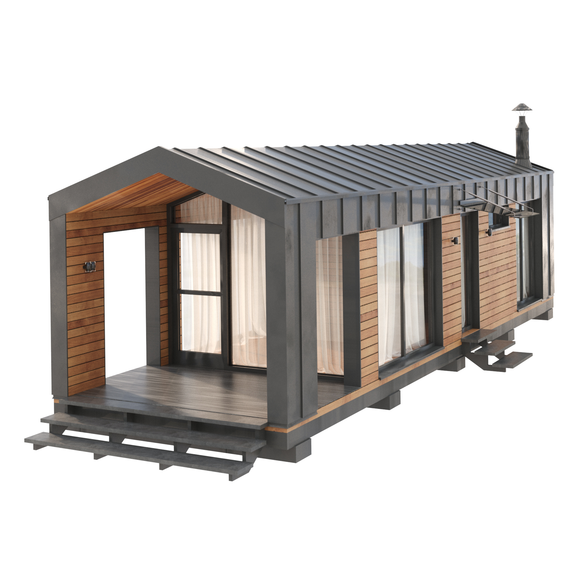 Экстерьерные визуализации модульных домов