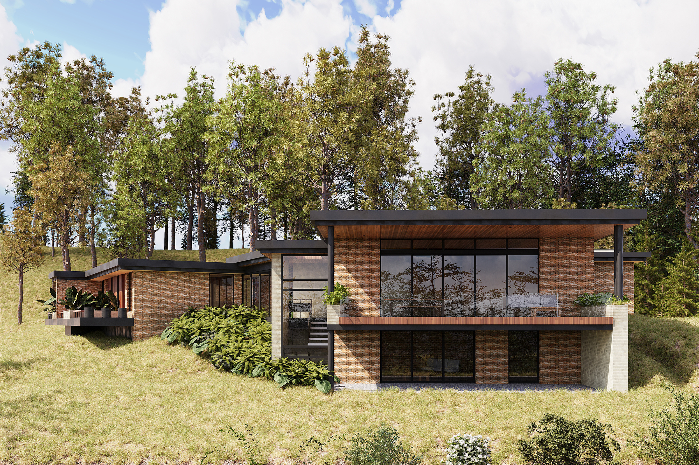 Экстерьерные визуализации домов