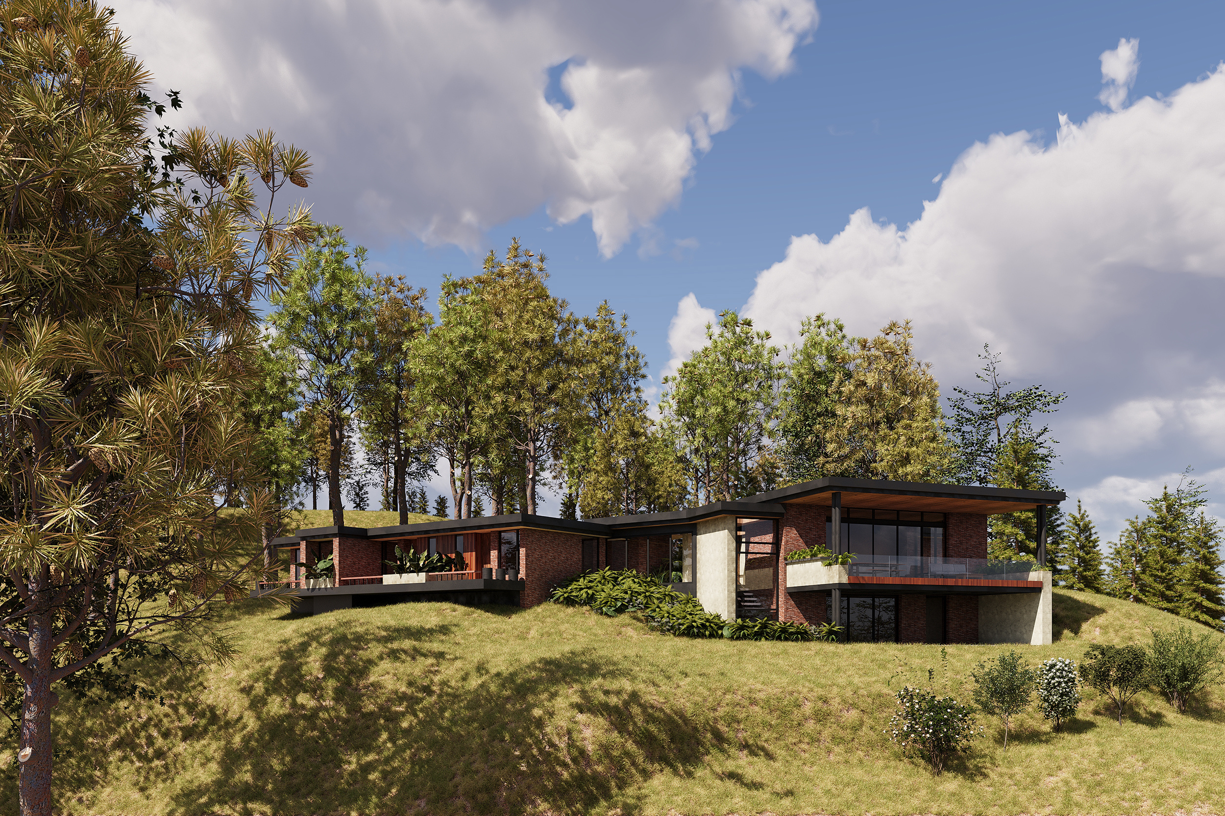 Экстерьерные визуализации домов