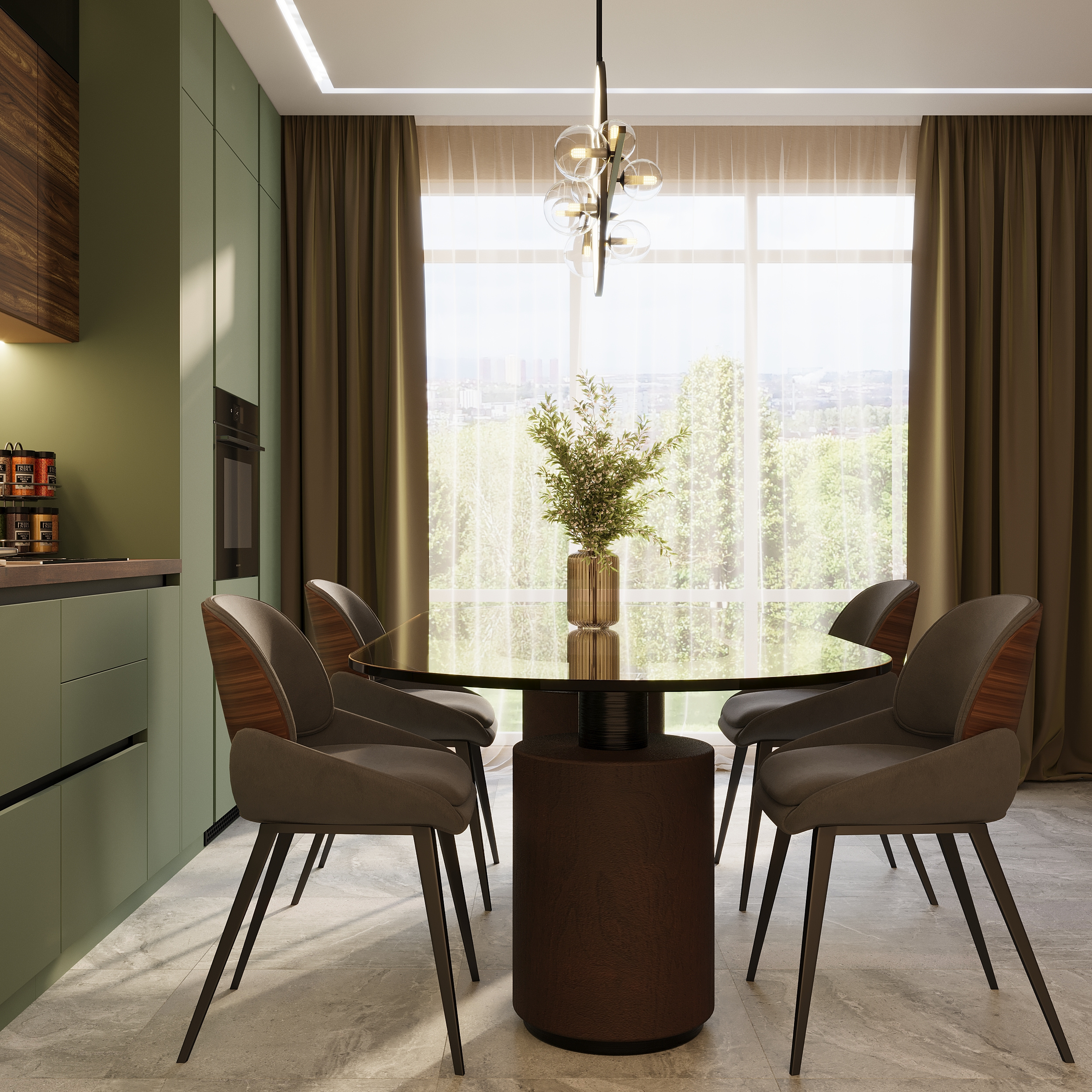 Обложка проекта: Визуализация кухни