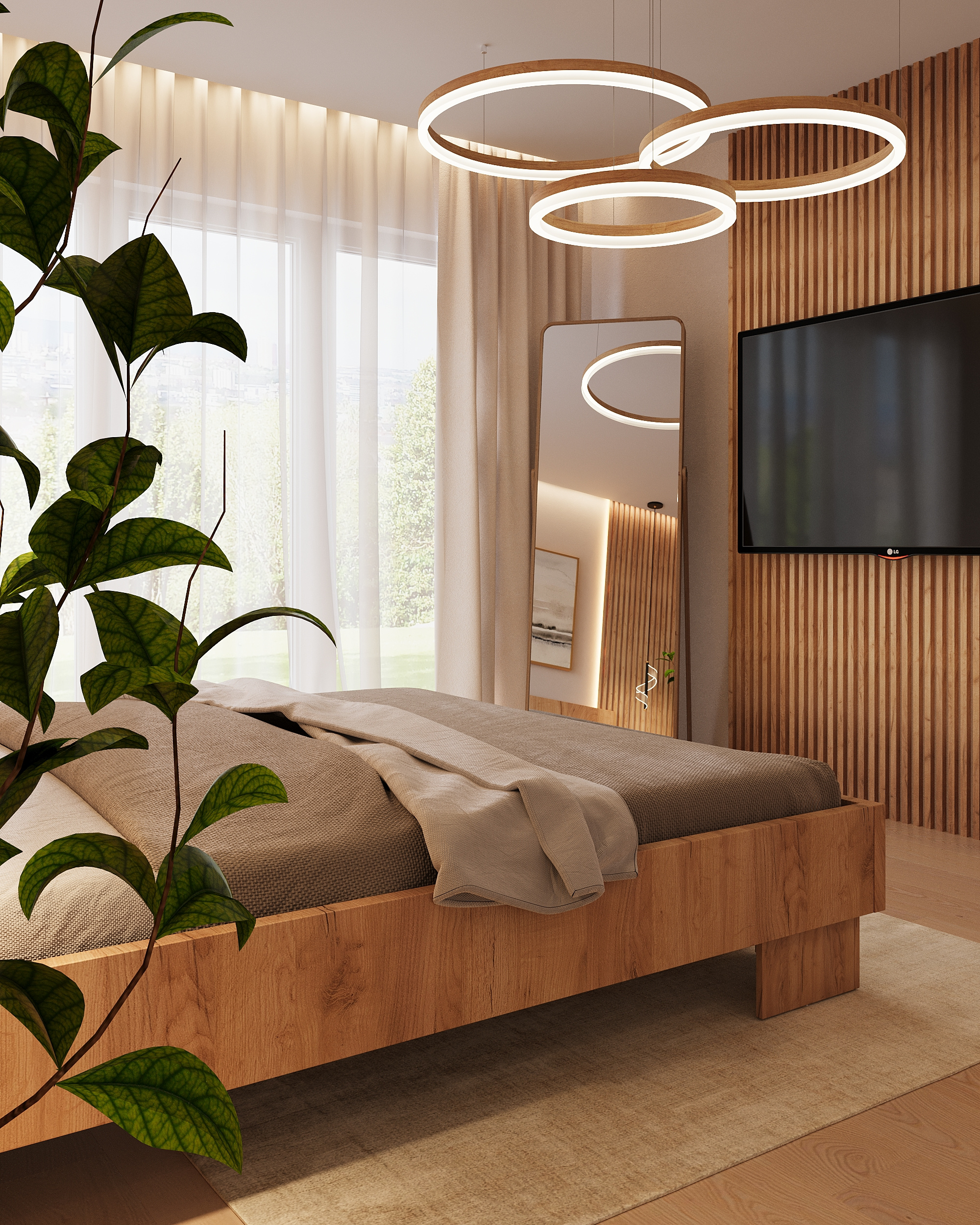 Обложка проекта: Визуализация спальни