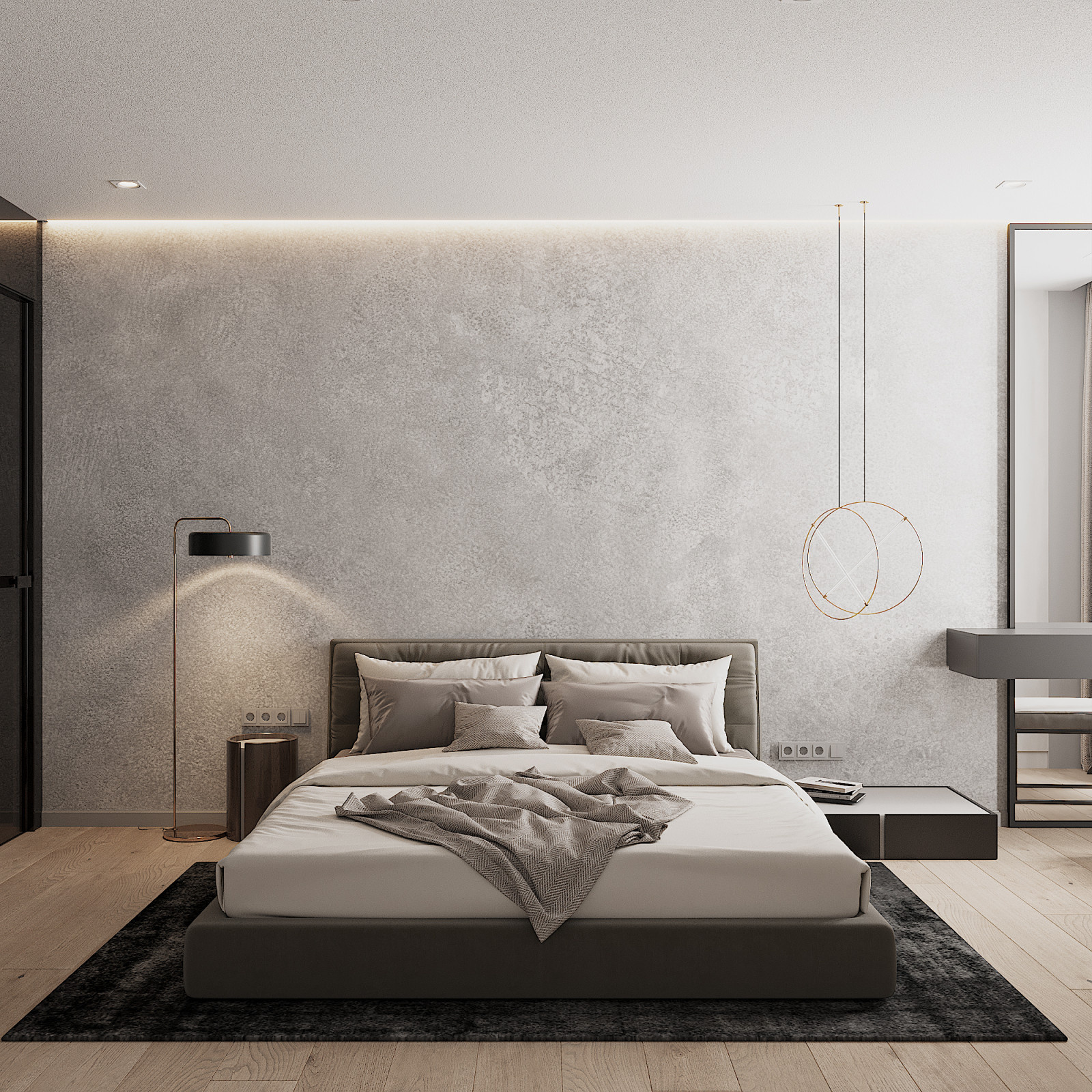 Grey in Bedroom