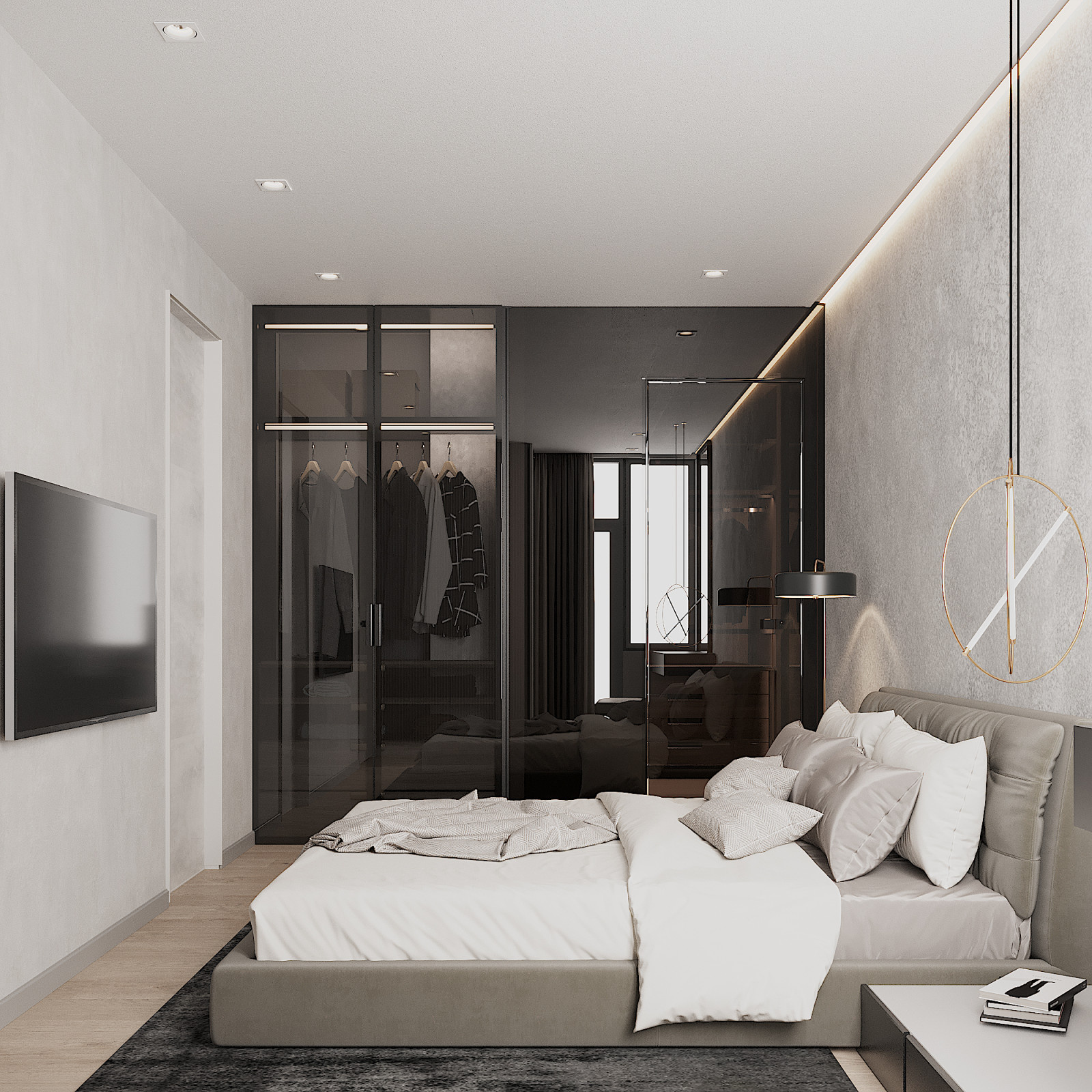 Grey in Bedroom