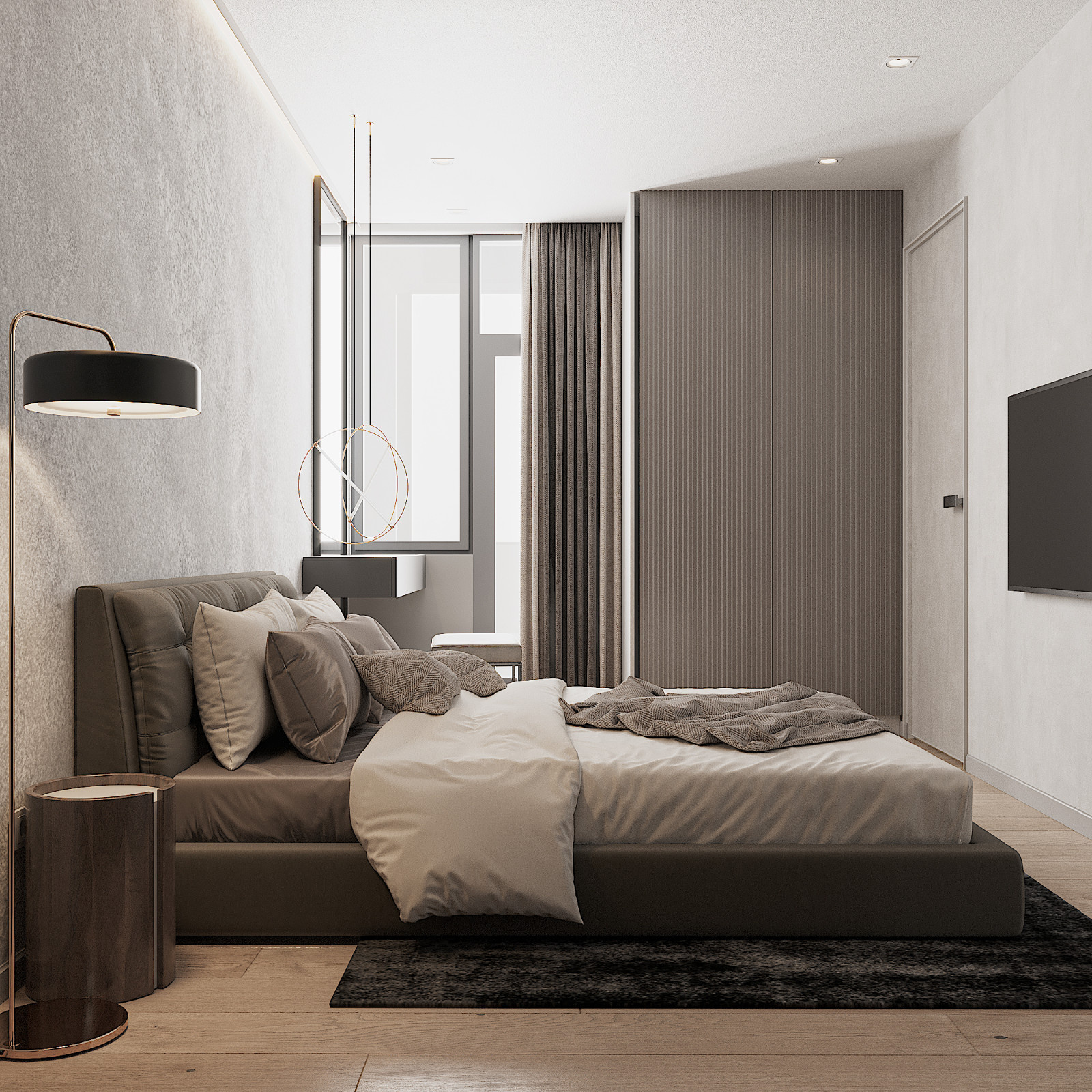 Grey in Bedroom