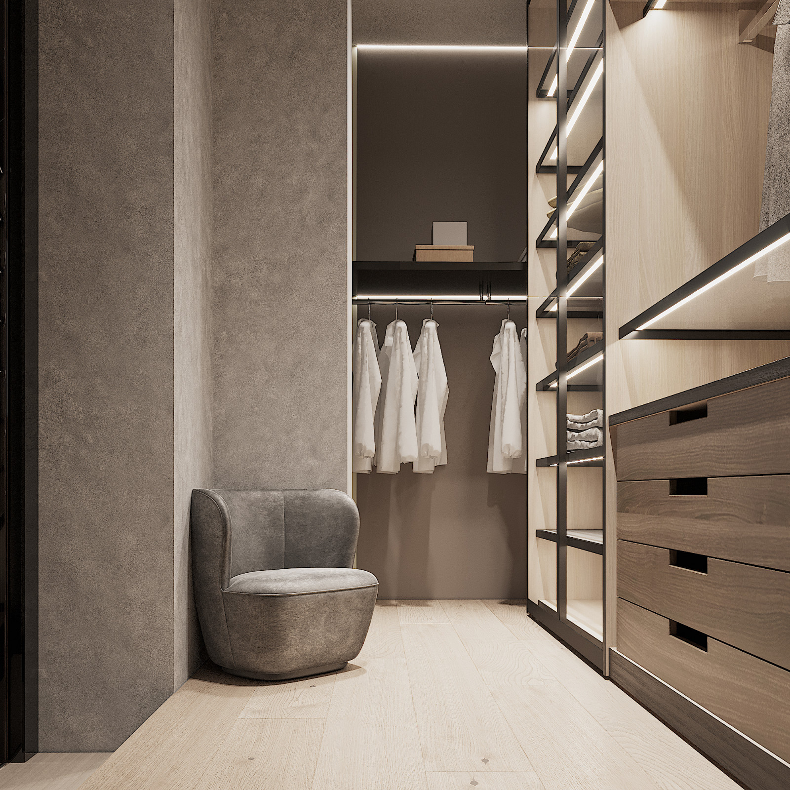 Grey in Bedroom