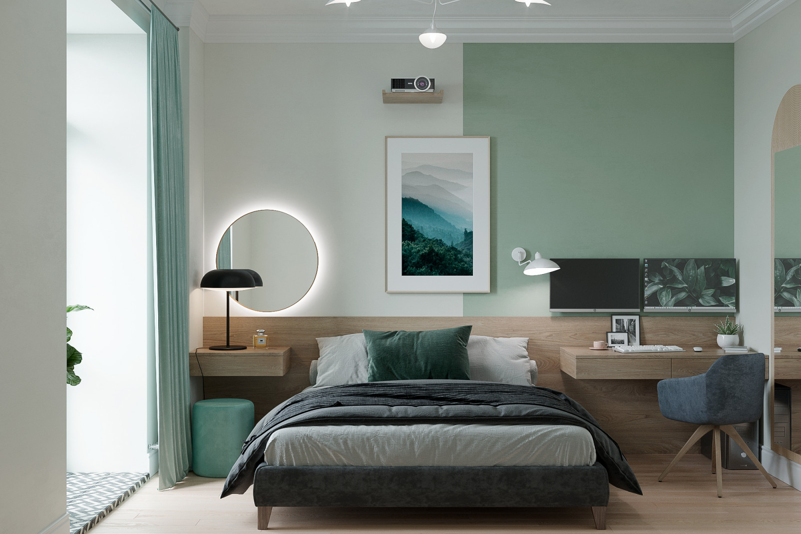 Квартира в Ломоносове, Санкт-Петербург. Спальня/Flat in Lomonosov, St.Petersburg