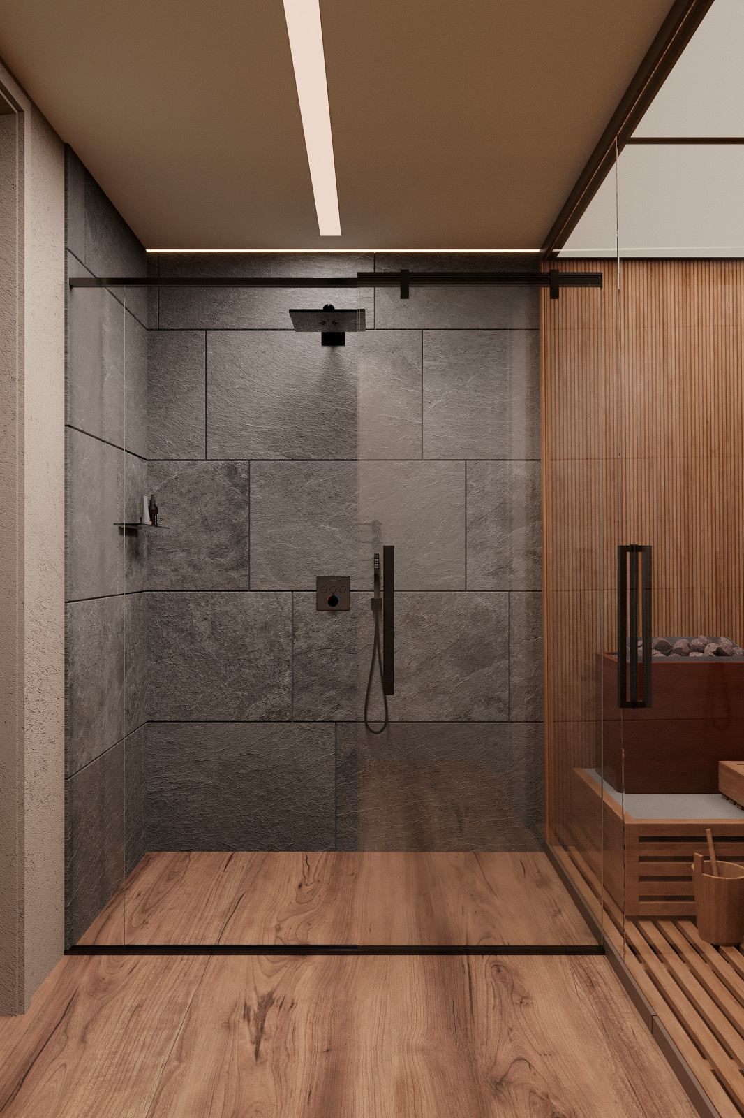 Sauna's steam