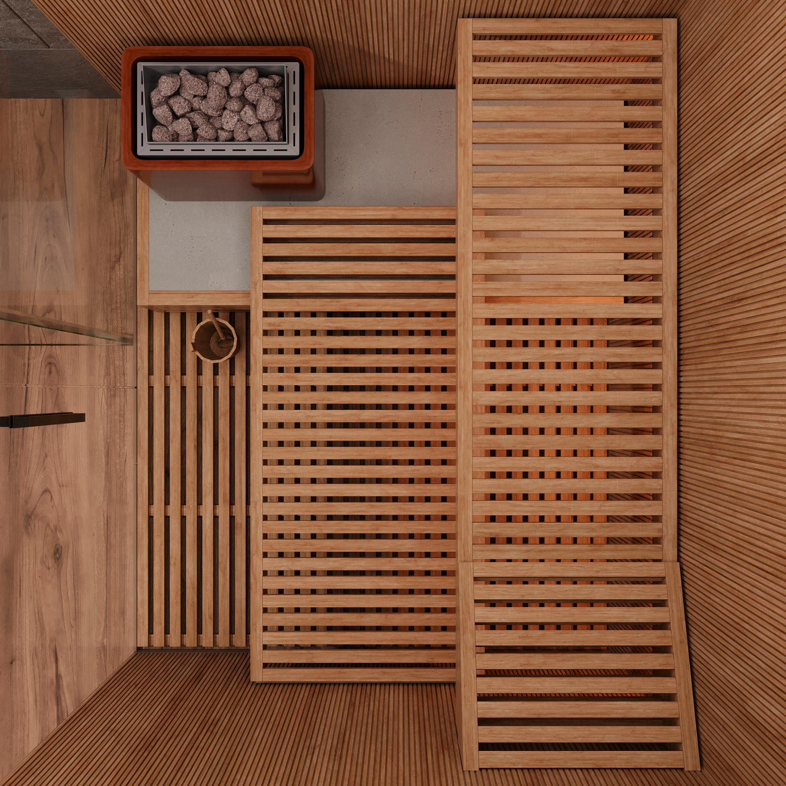 Sauna's steam