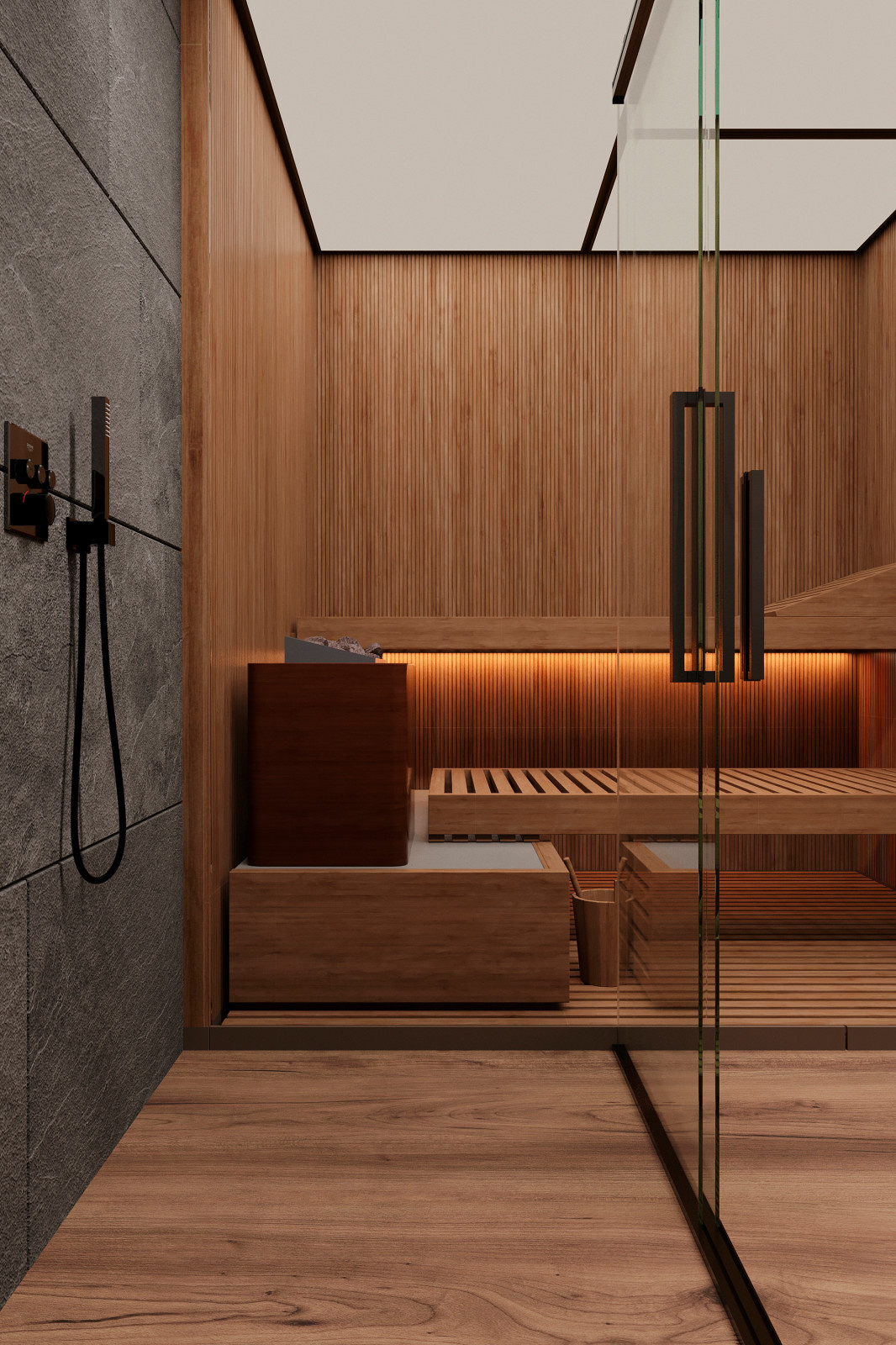 Sauna's steam