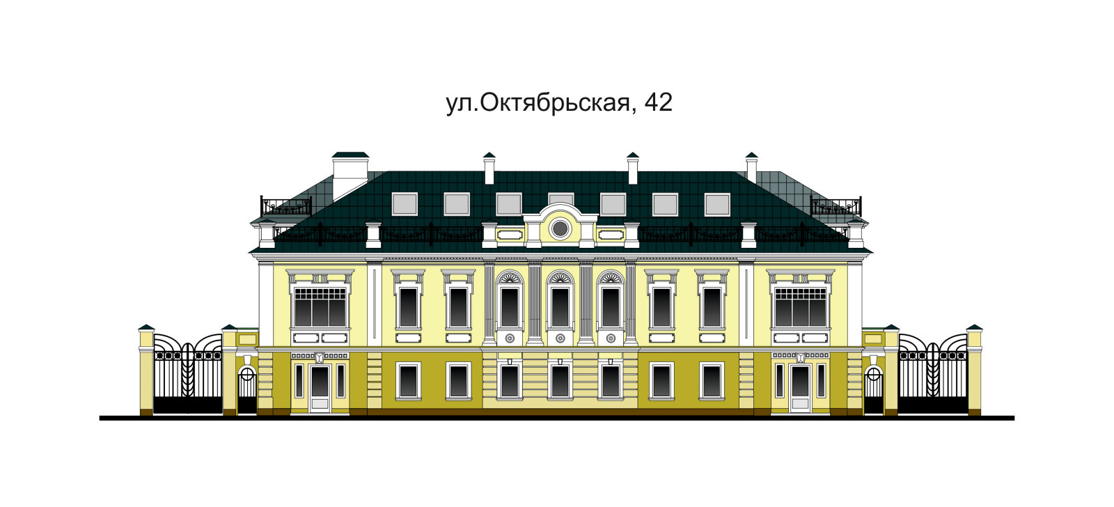 Цветовое оформление фасада