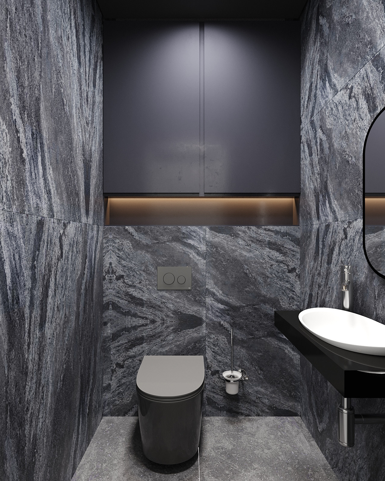 Dark Bathroom