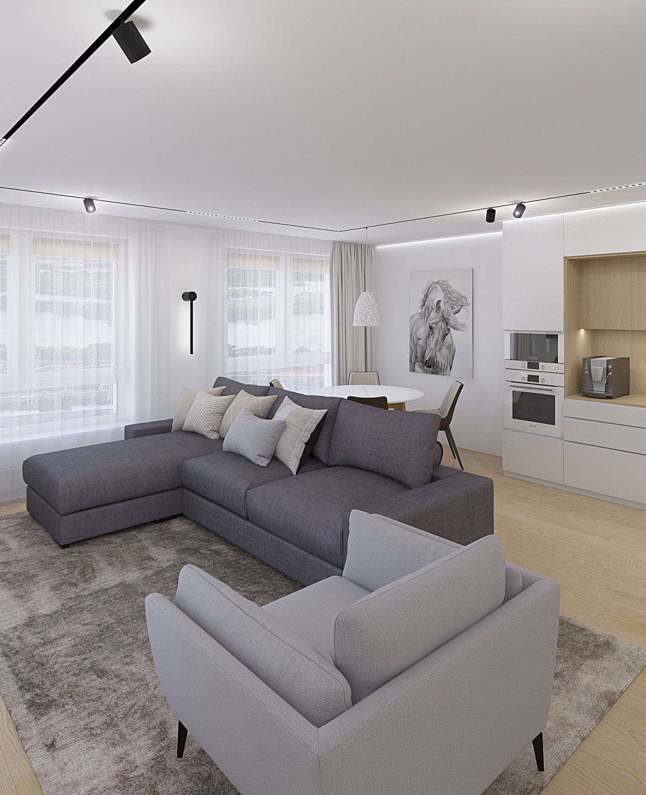 Трехкомнатная квартира в 79.40 м.кв.