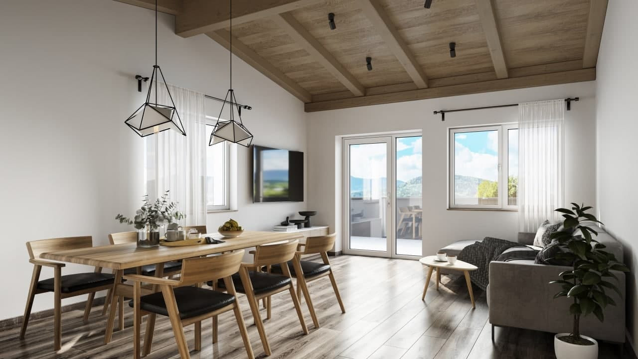 3D-Visualisierung eines Mehrfamilienhauses