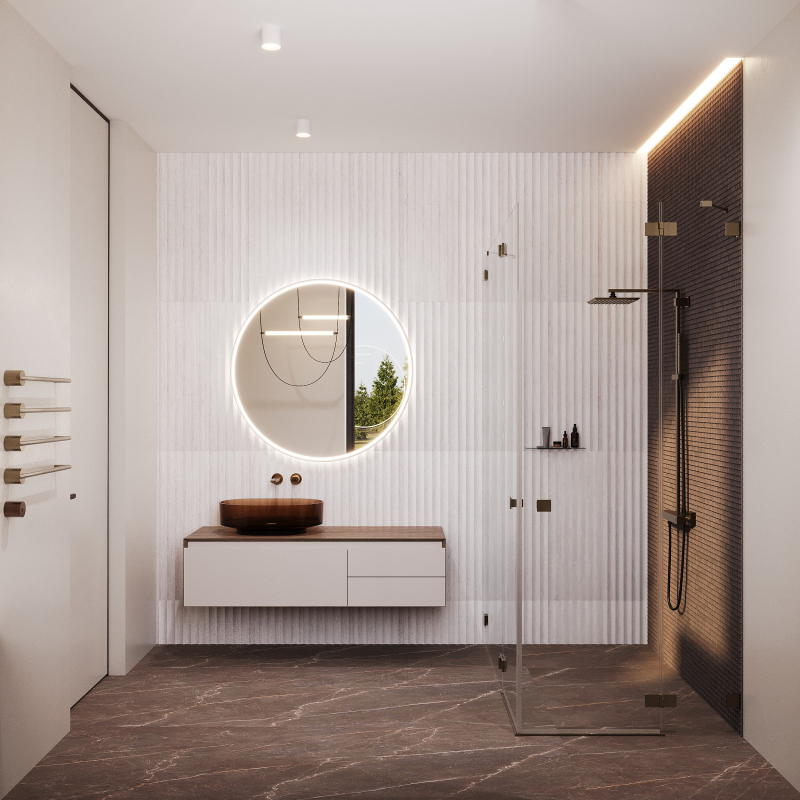Bathroom with a window