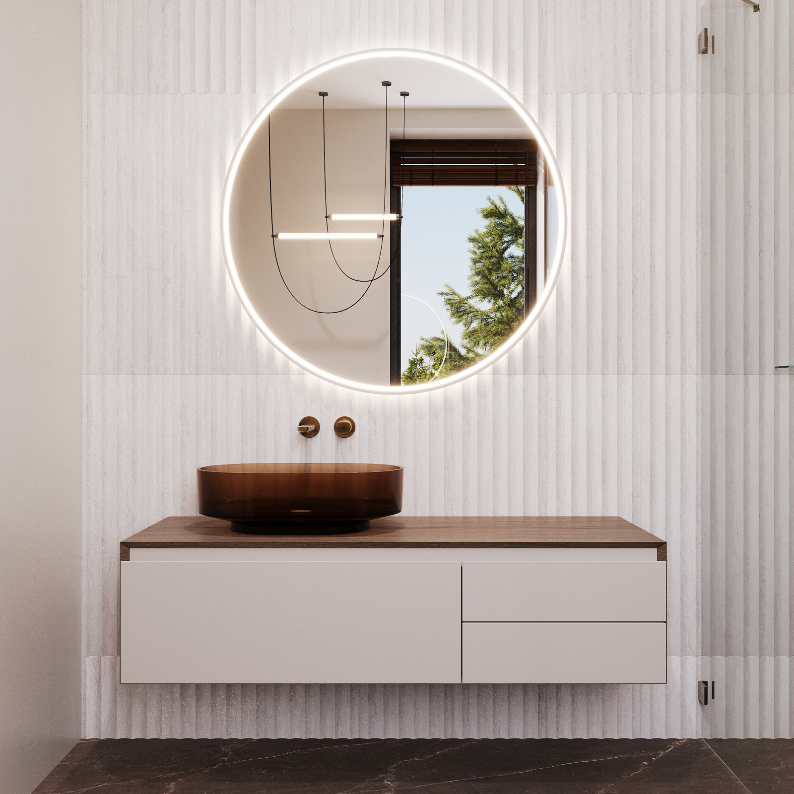 Bathroom witha a window