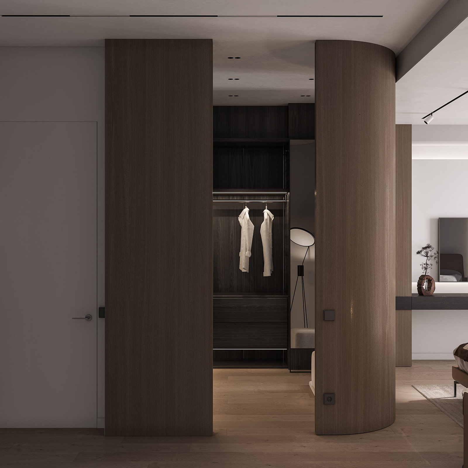 Orange Hues Bedroom Design
