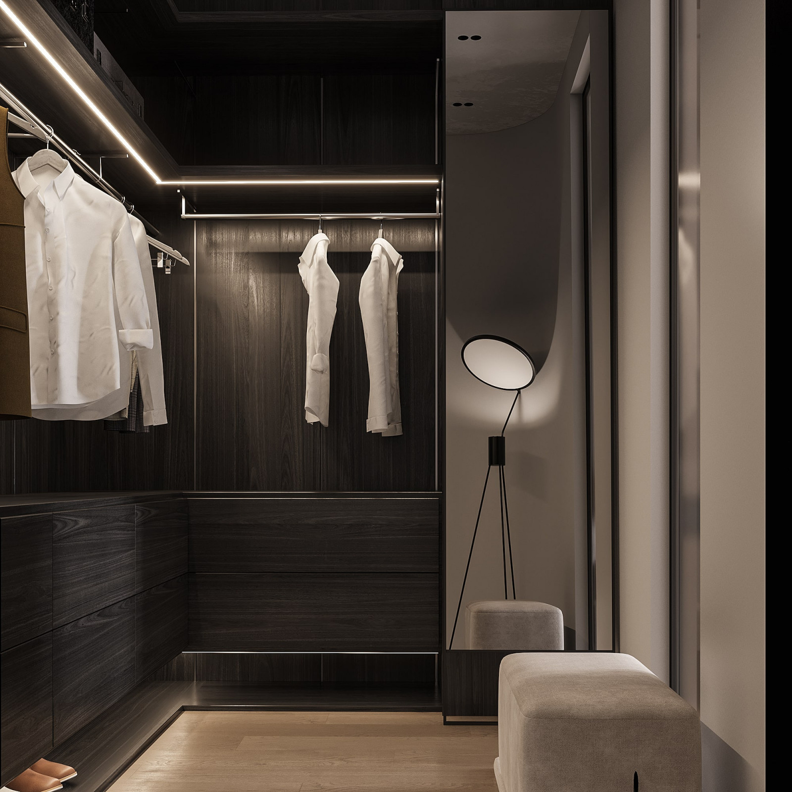Orange Hues Bedroom Design