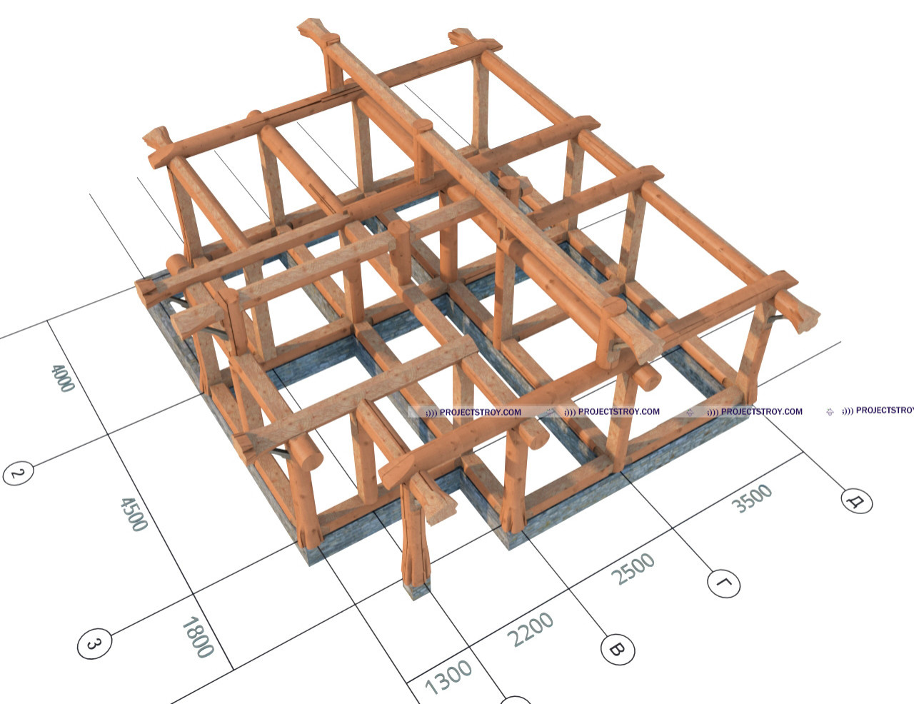 Дом по технологии post and beam