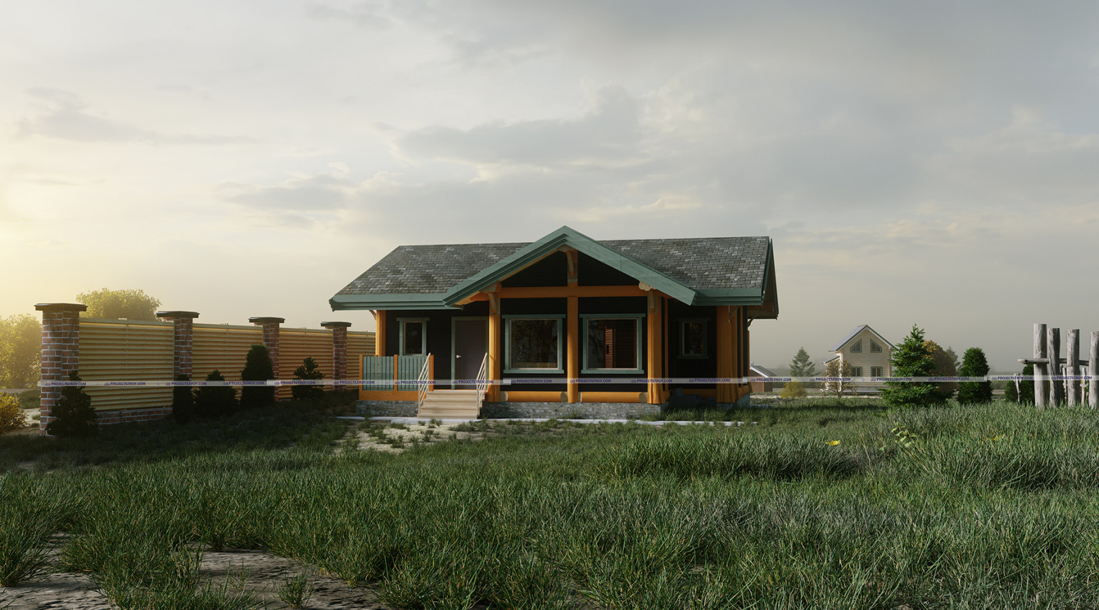Дом по технологии post and beam