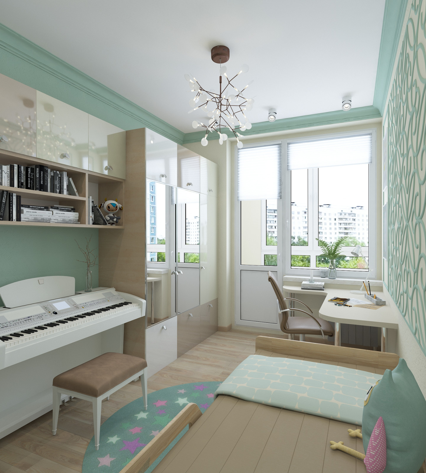 Интерьер трехкомнатной квартиры 120.26 м.кв. ЖК "Наследие Москвы"
