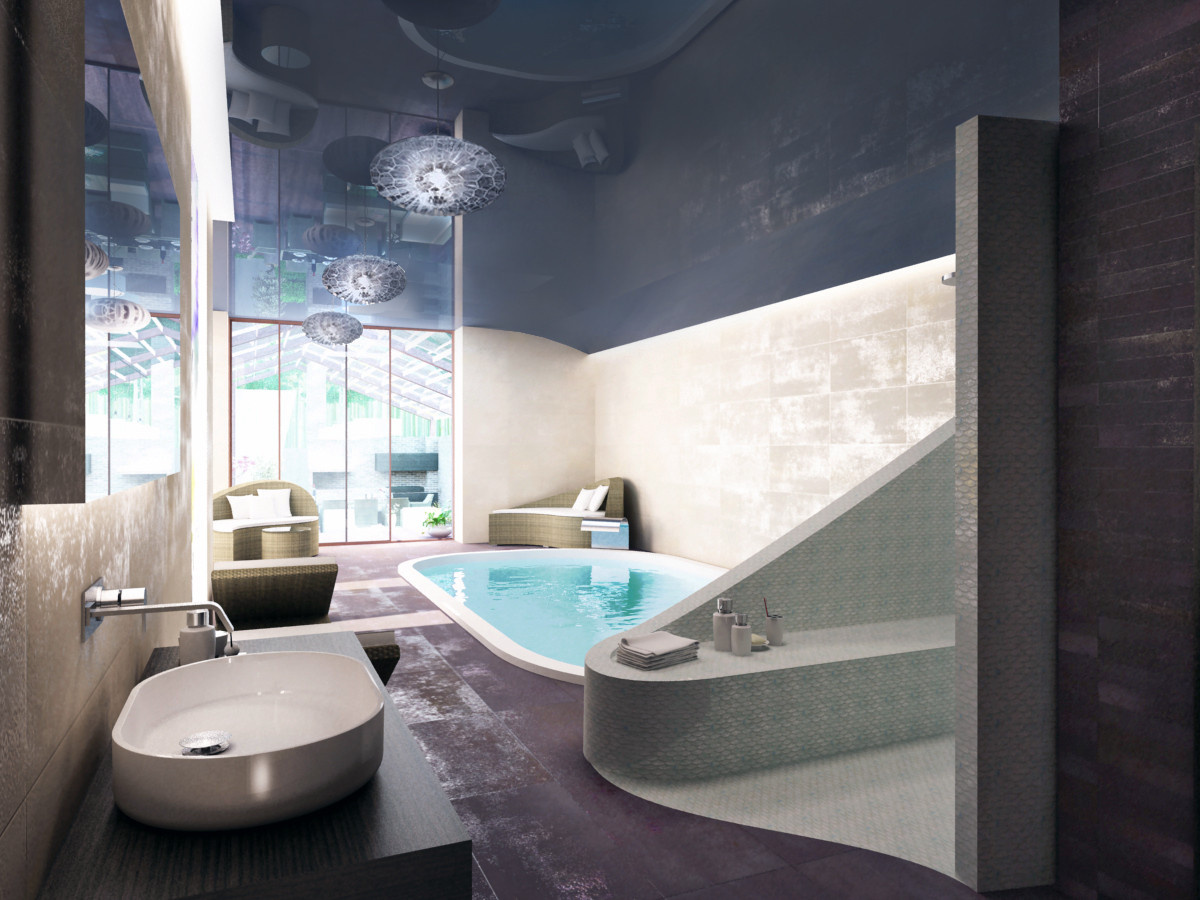 Lounge-терраса  и  SPA  частного дома
