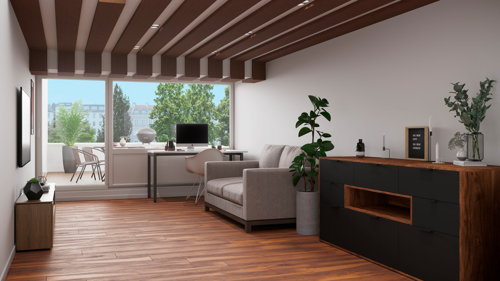 Maisonette-Wohnung mit Wendeltreppe