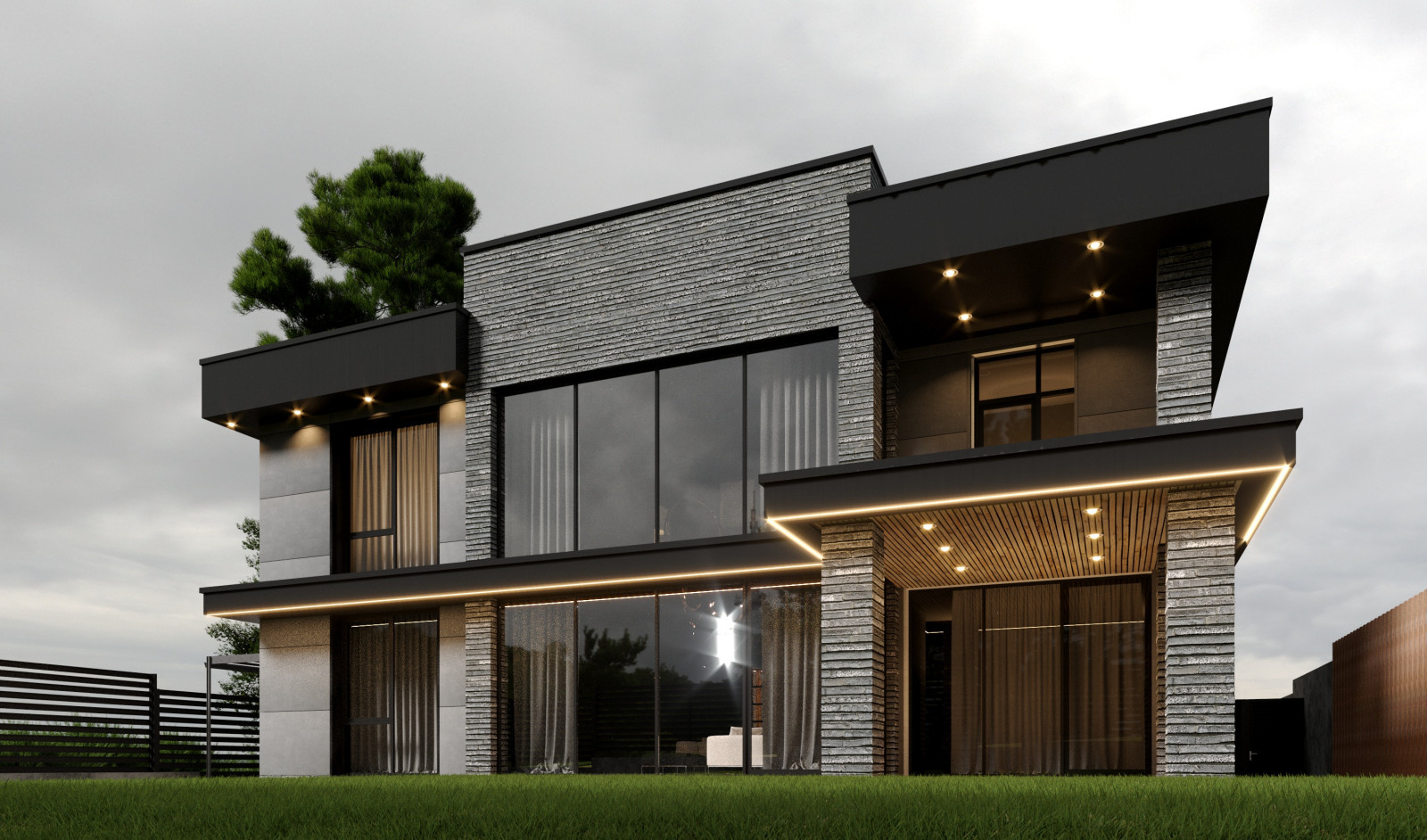 Portrait House. Дом на участке в селе Мирное в Симферополе