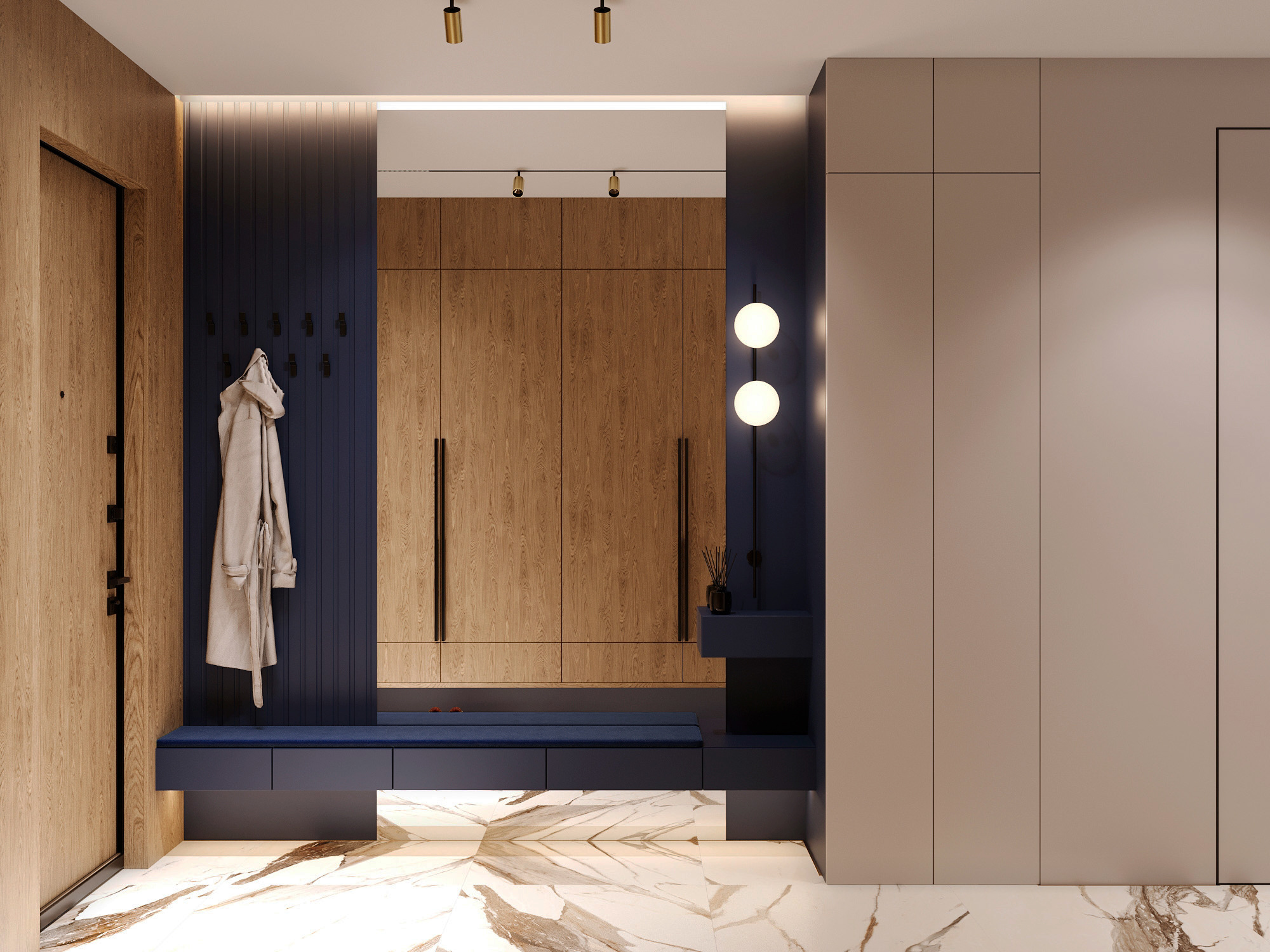 Обложка проекта: Прихожая в современном стиле в ЖК МОД