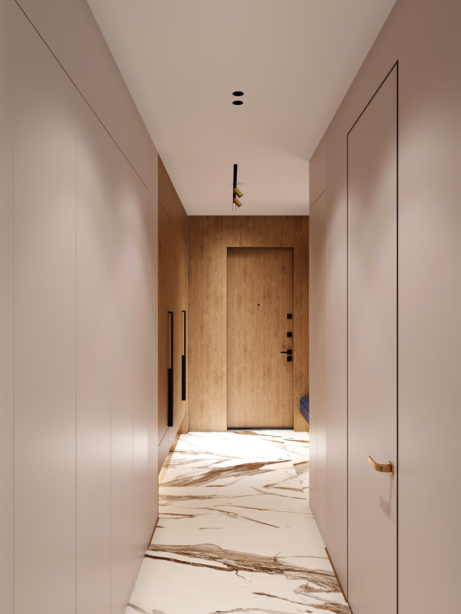 Прихожая в современном стиле в ЖК МОД