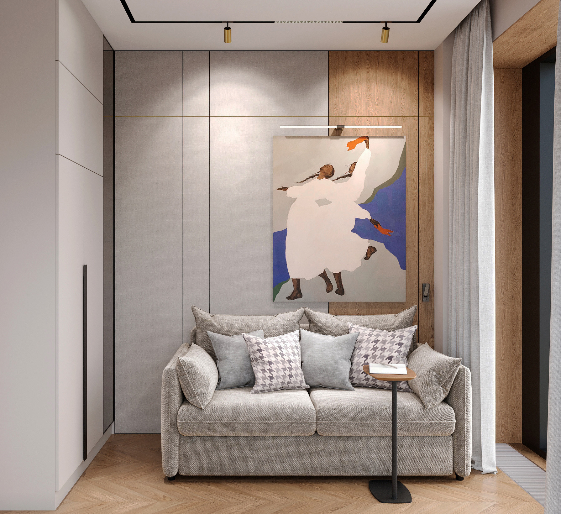 Обложка проекта: Гостевая спальня/кабинет в современном стиле