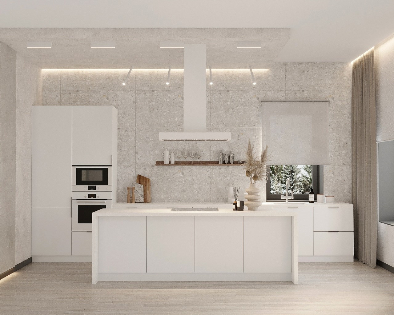 The white color house