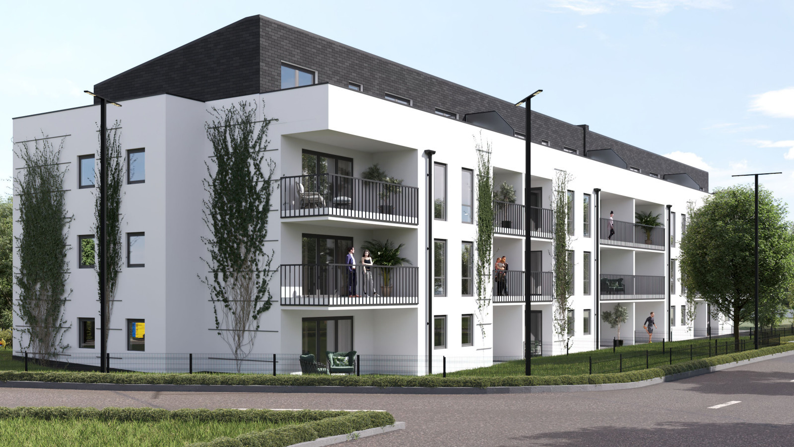 Modernes Mehrfamilienhaus mit Tiefgarage