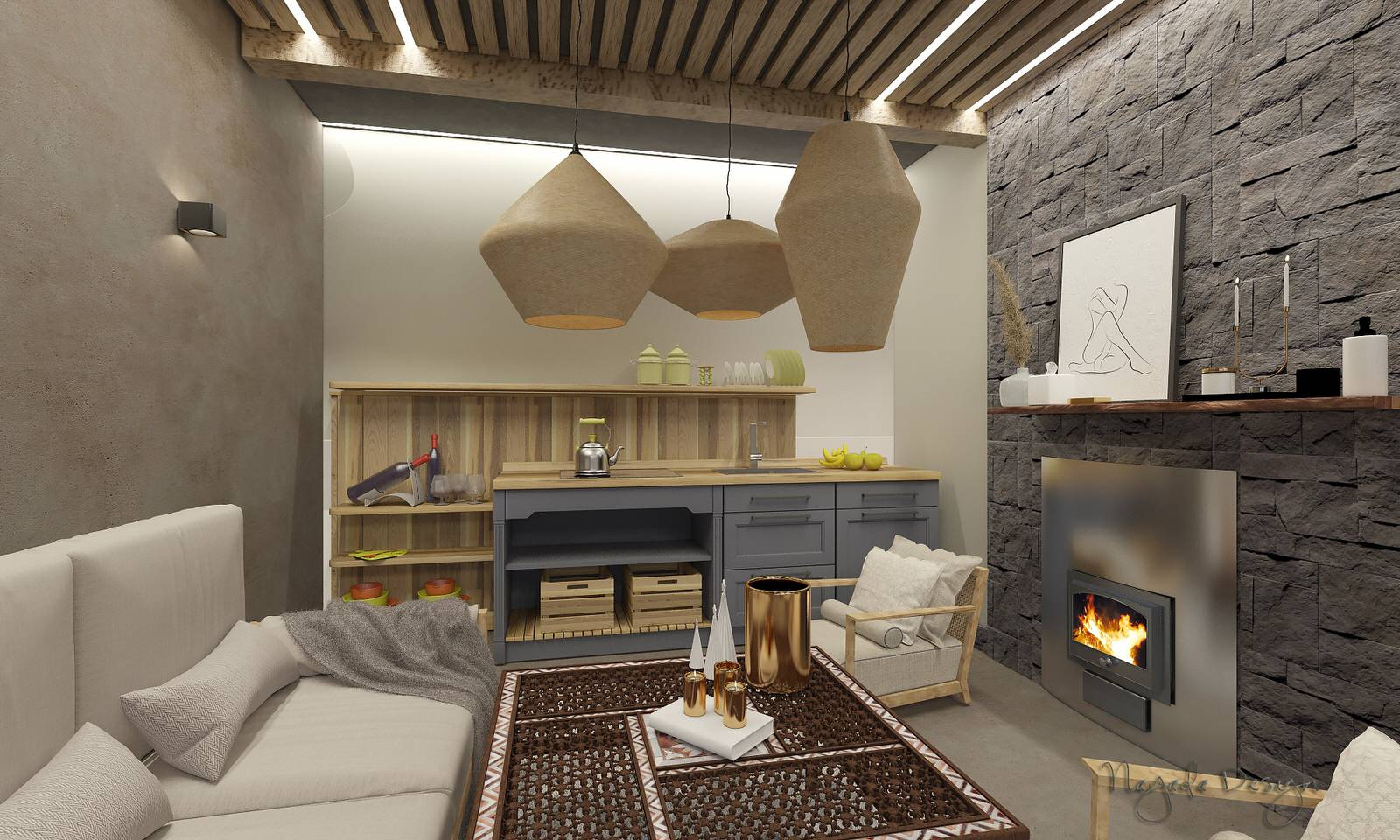 Кухня. Диванная зона, зона отдыха