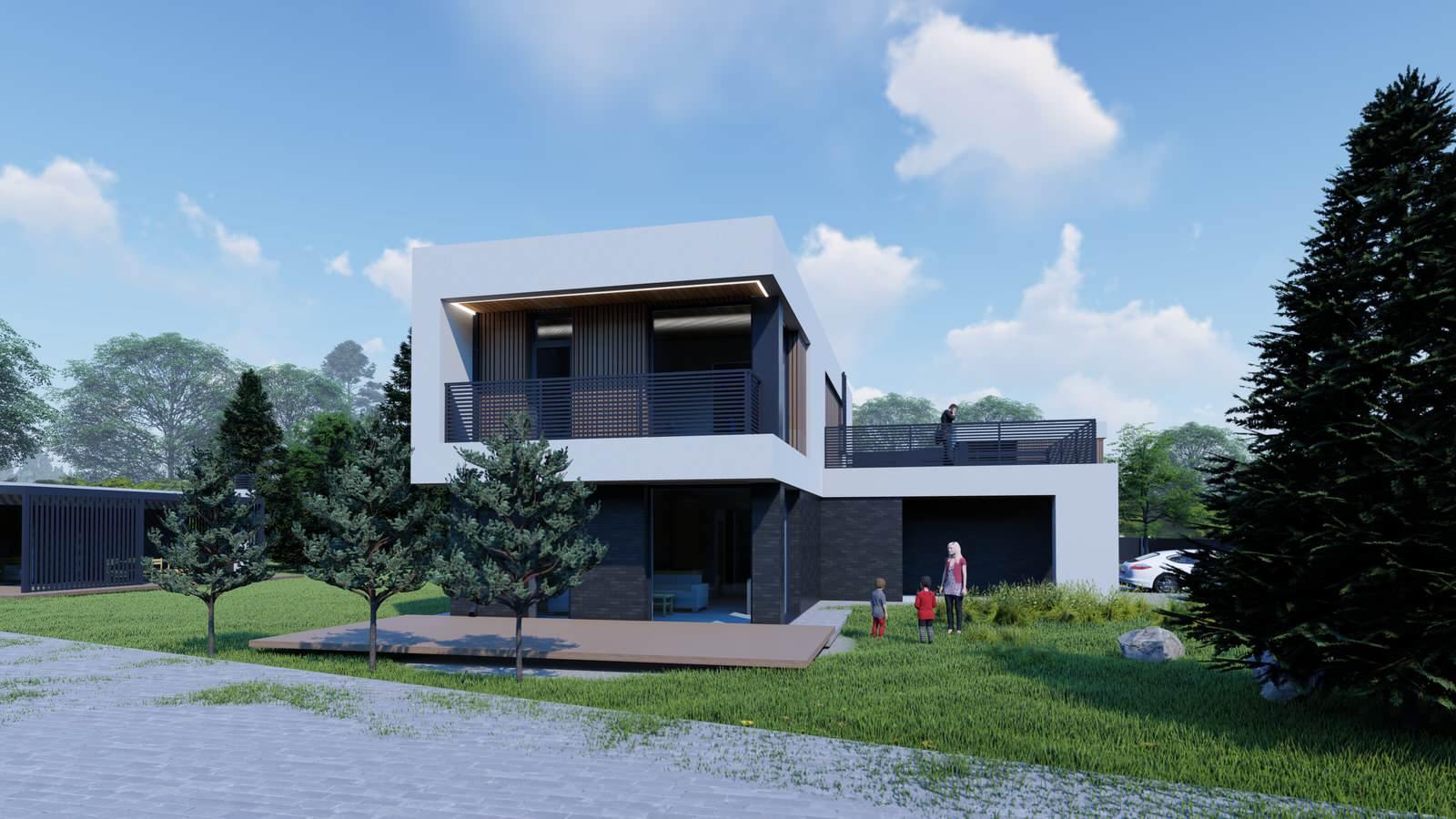 Complex of modern houses Ust-Kachka