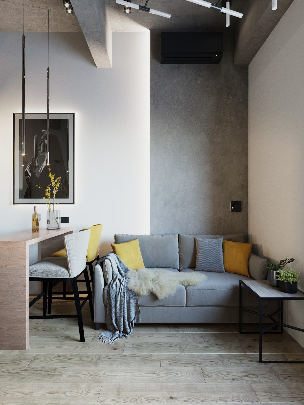 Мини апартаменты в ЖК "Loft FM" вариант 2