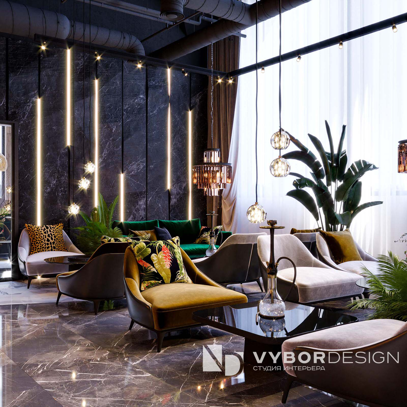Дизайн интерьера ресторана Green Paradise