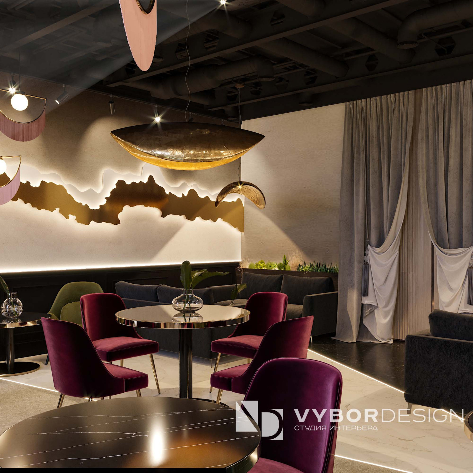 Дизайн интерьера ресторана Green Paradise