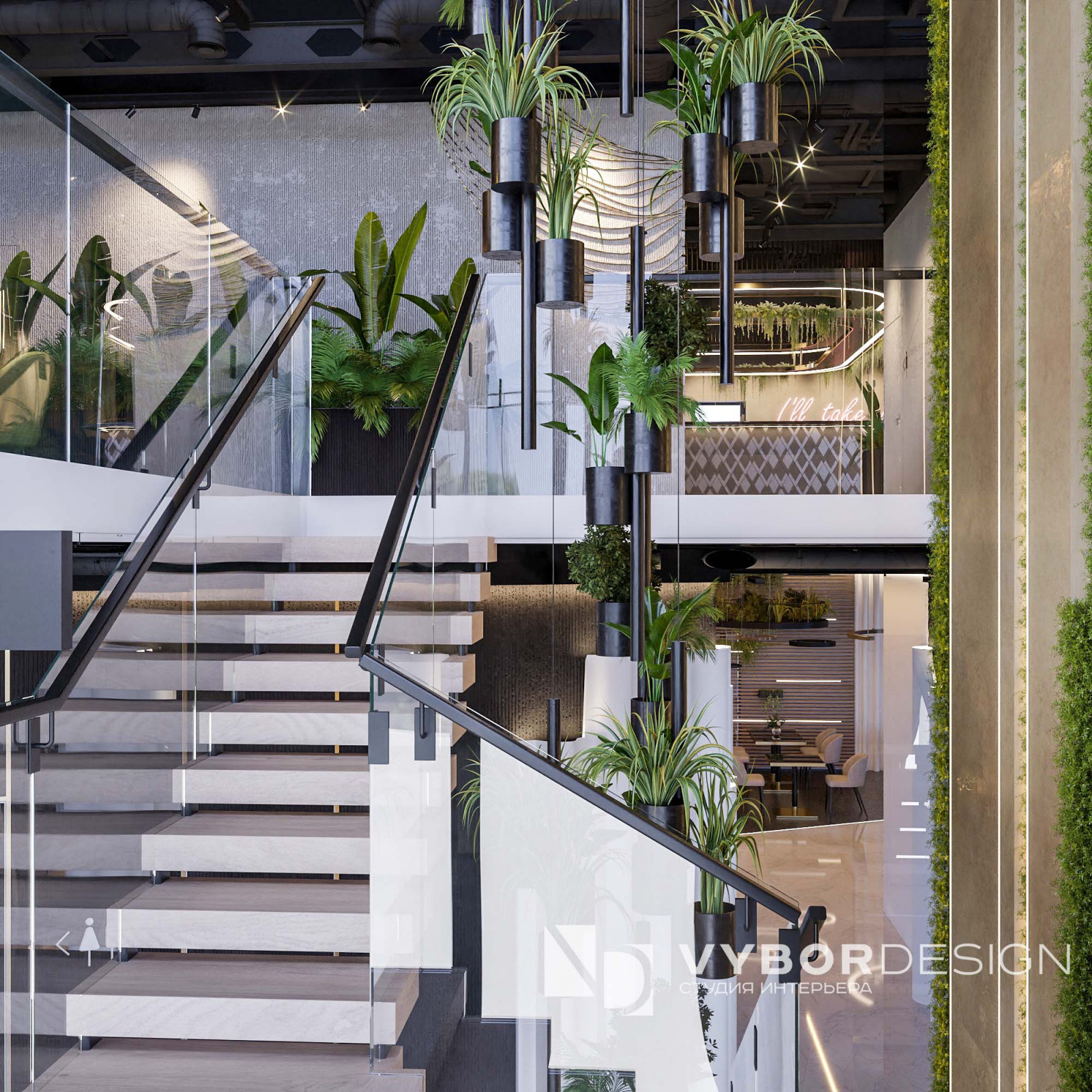Дизайн интерьера ресторана Green Paradise