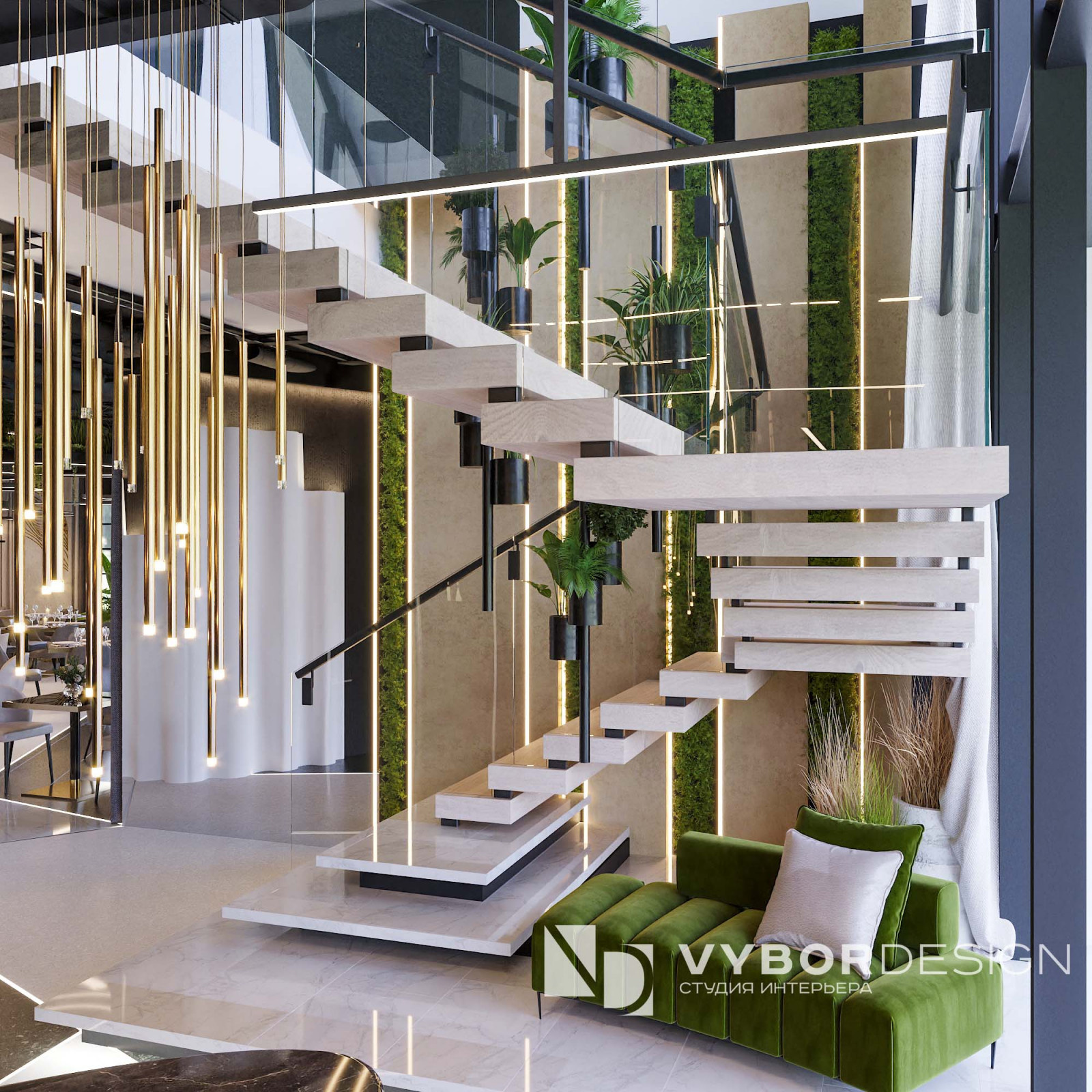 Дизайн интерьера ресторана Green Paradise